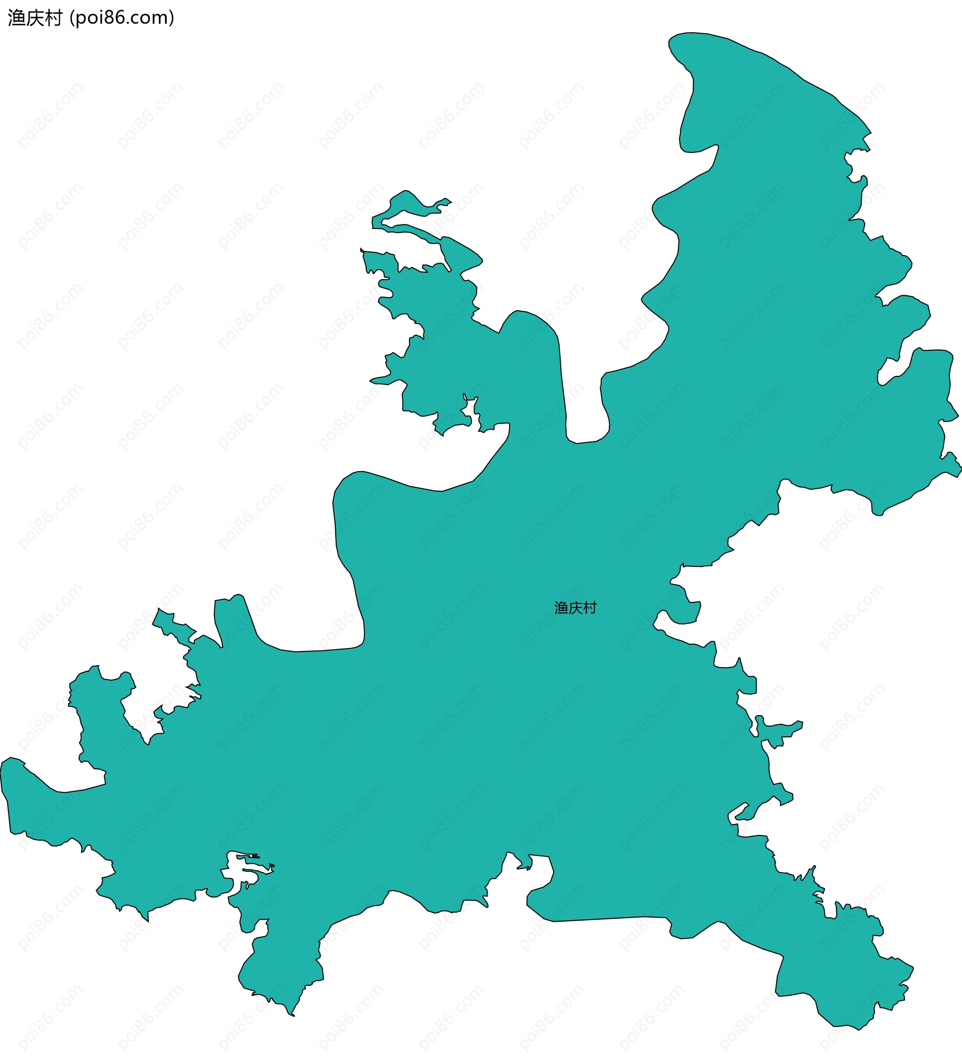 渔庆村边界地图