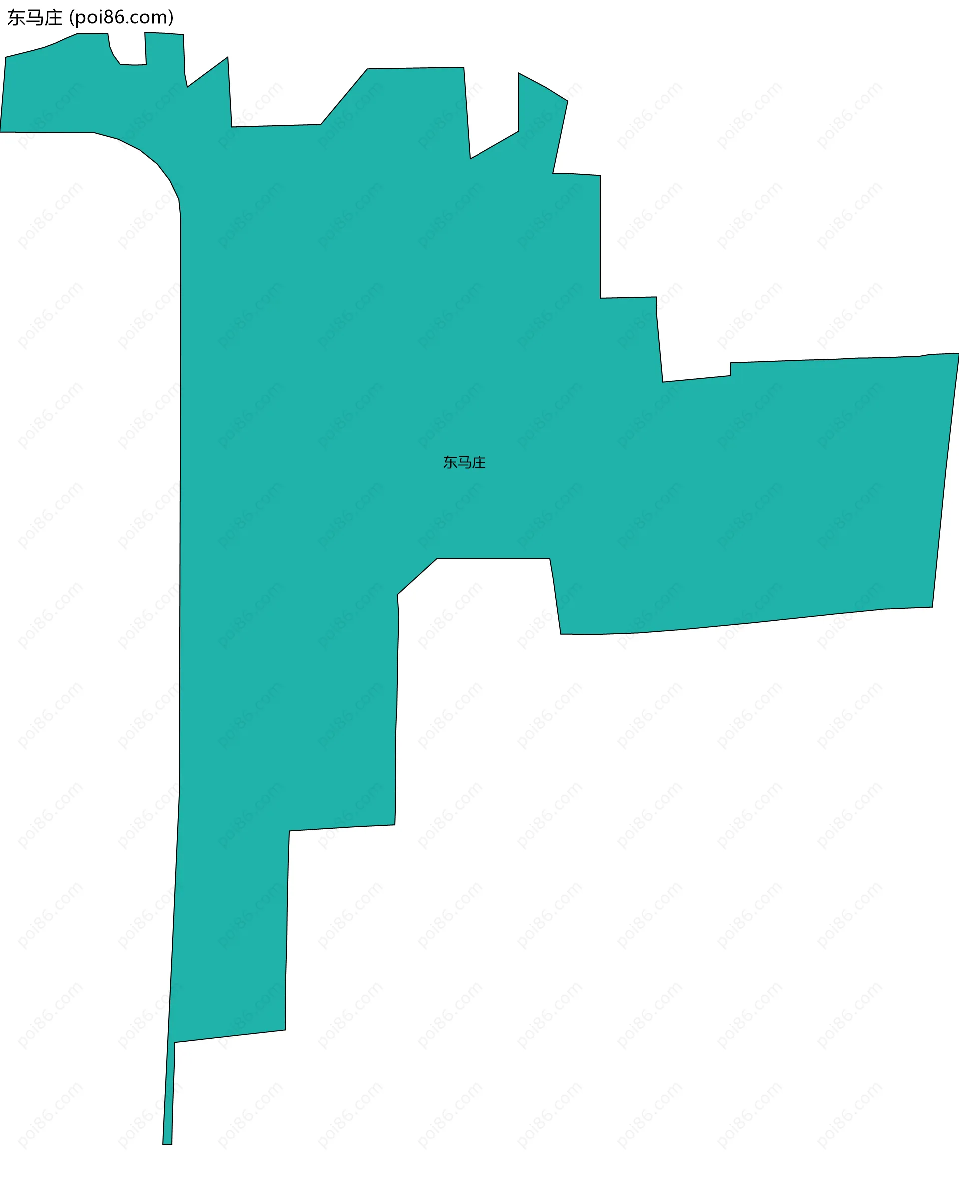 东马庄边界地图