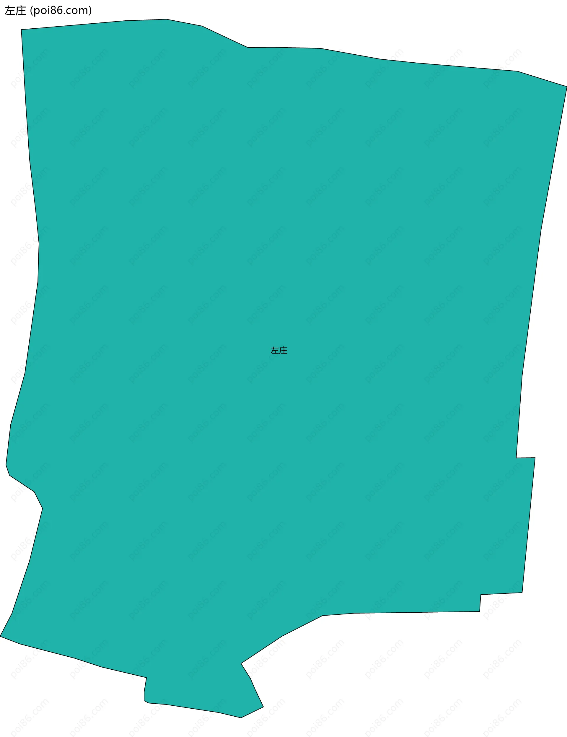 左庄边界地图