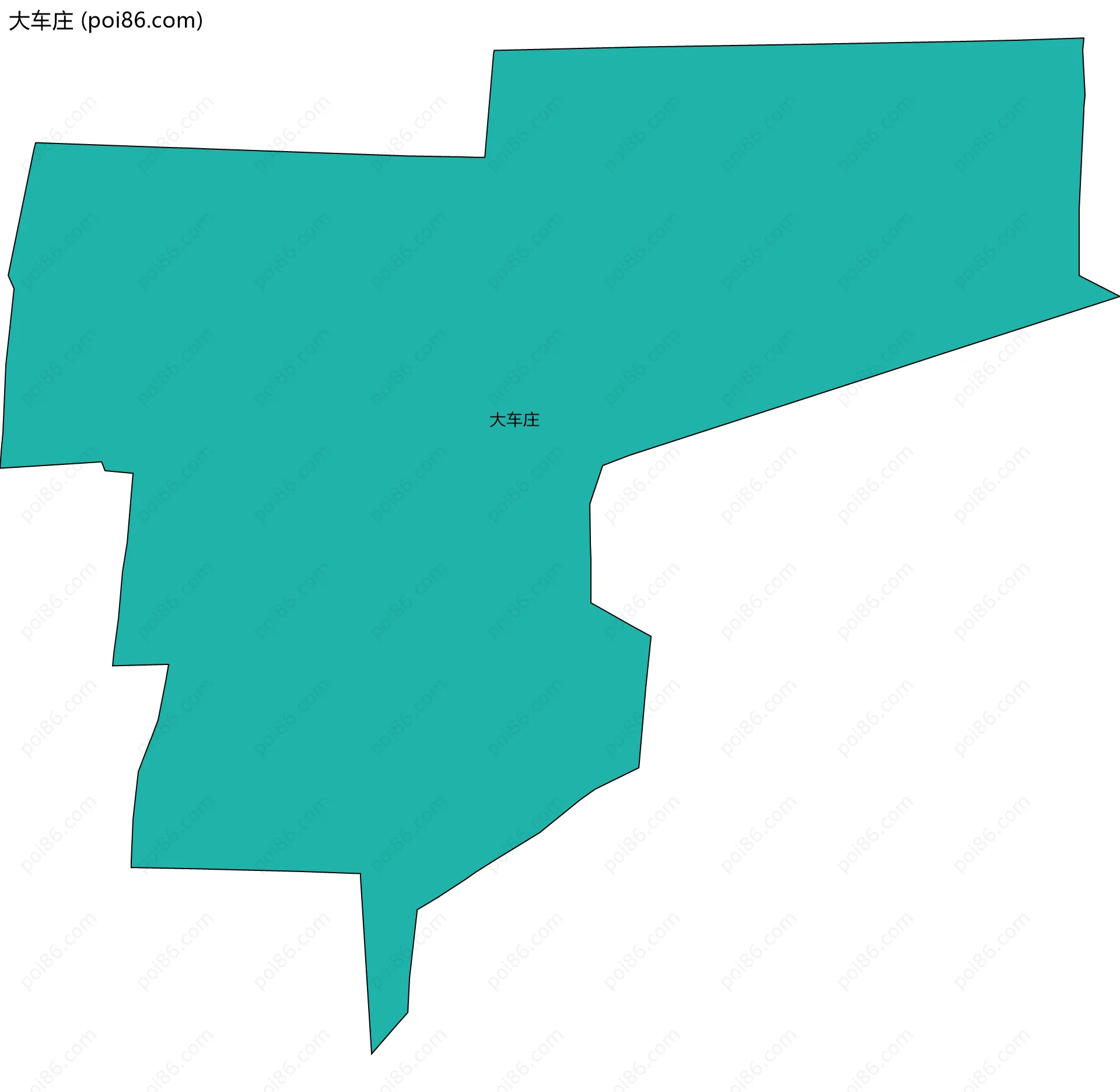 大车庄边界地图