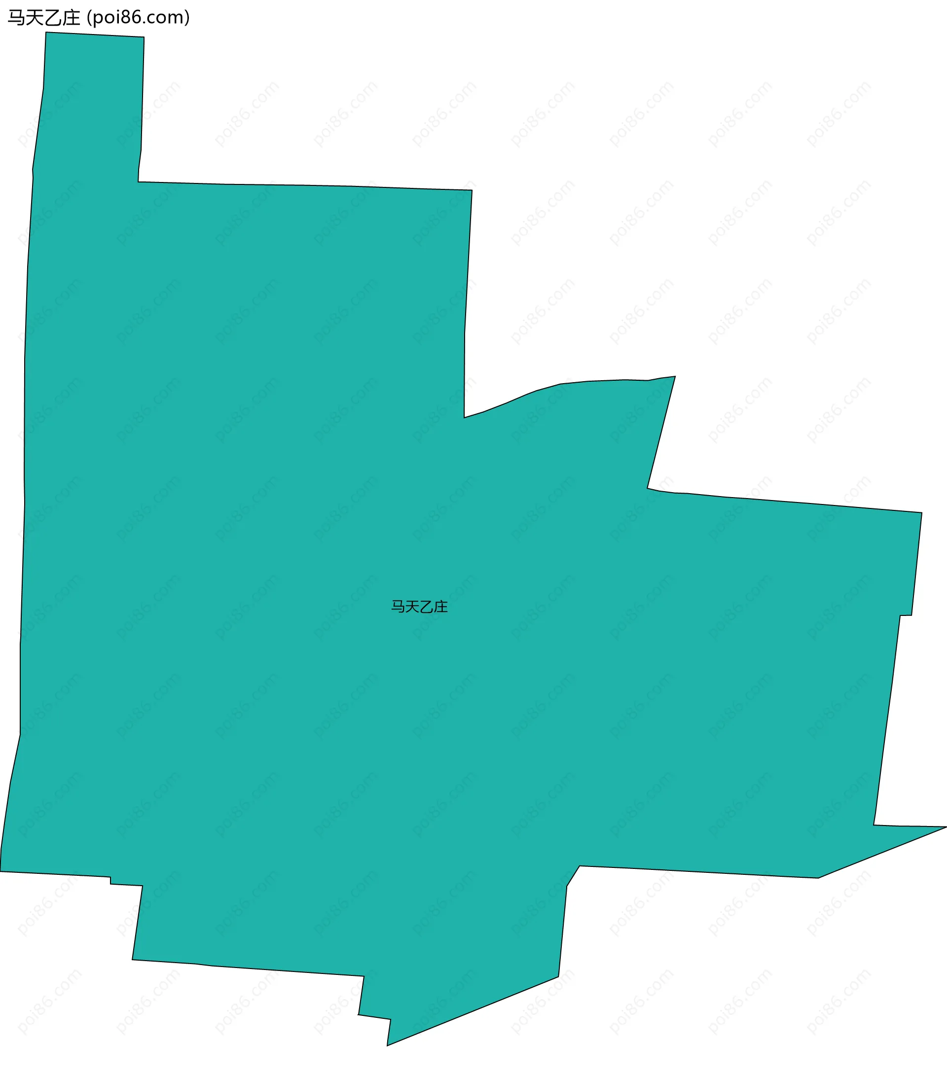 马天乙庄边界地图