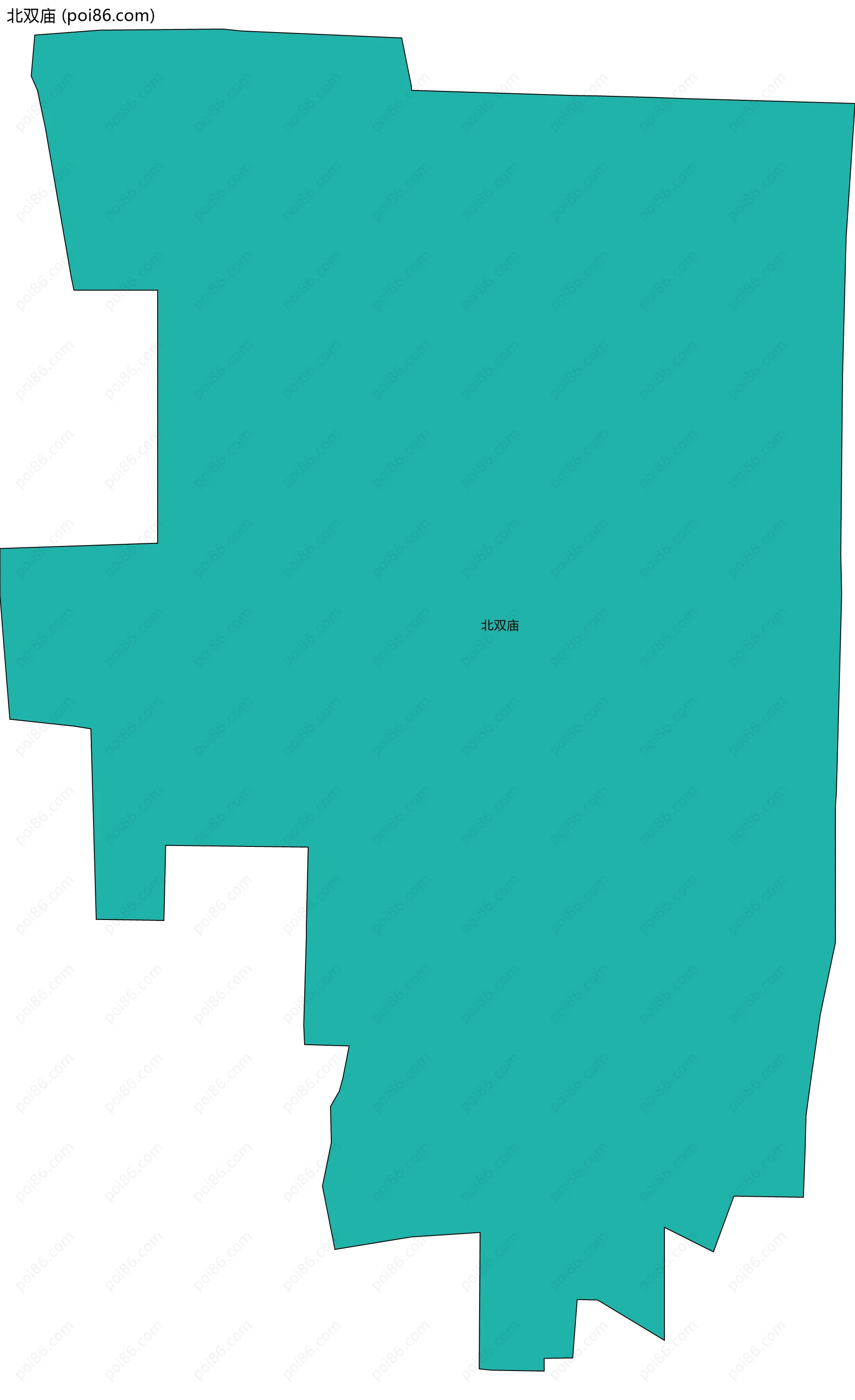 北双庙边界地图