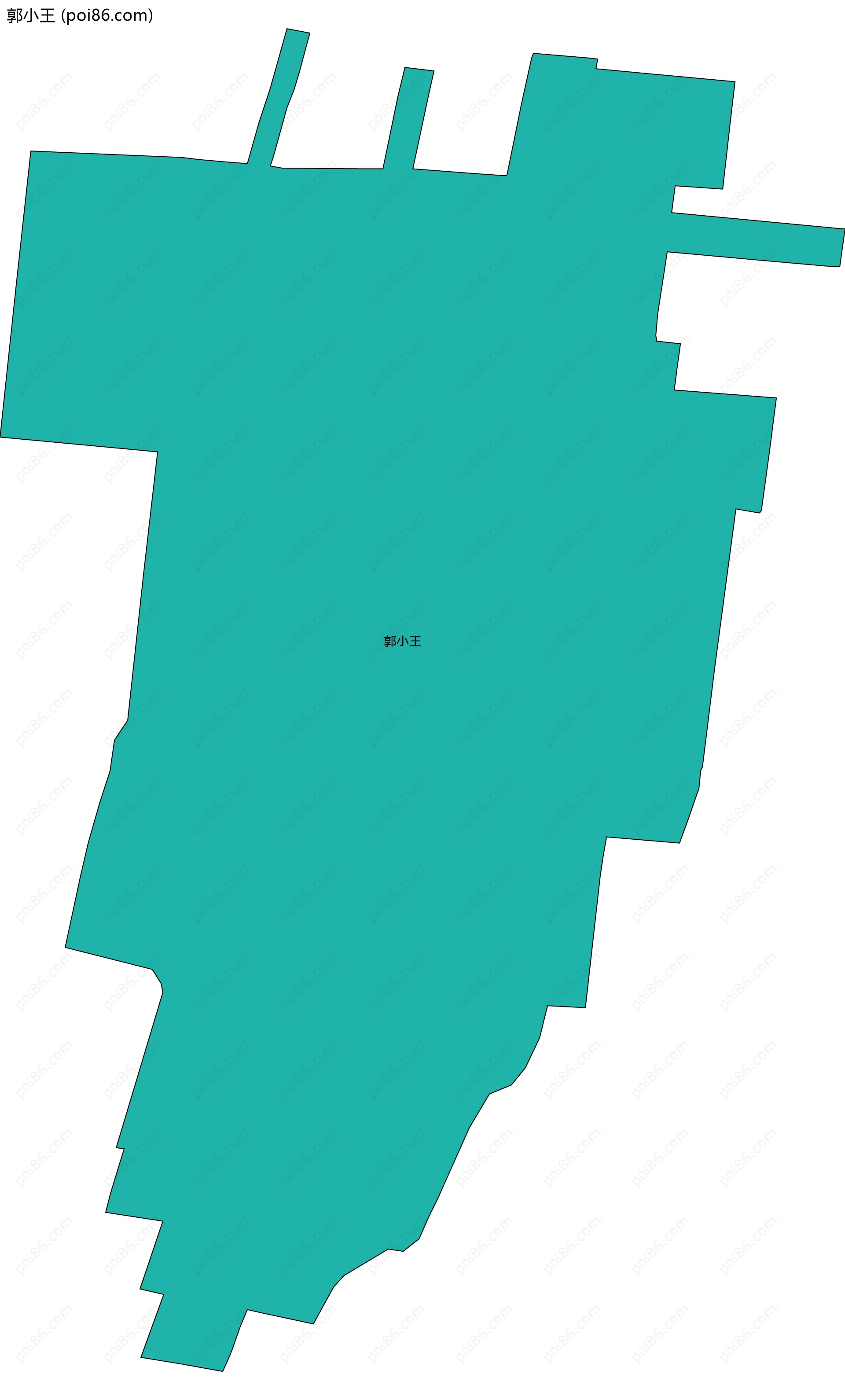 郭小王边界地图