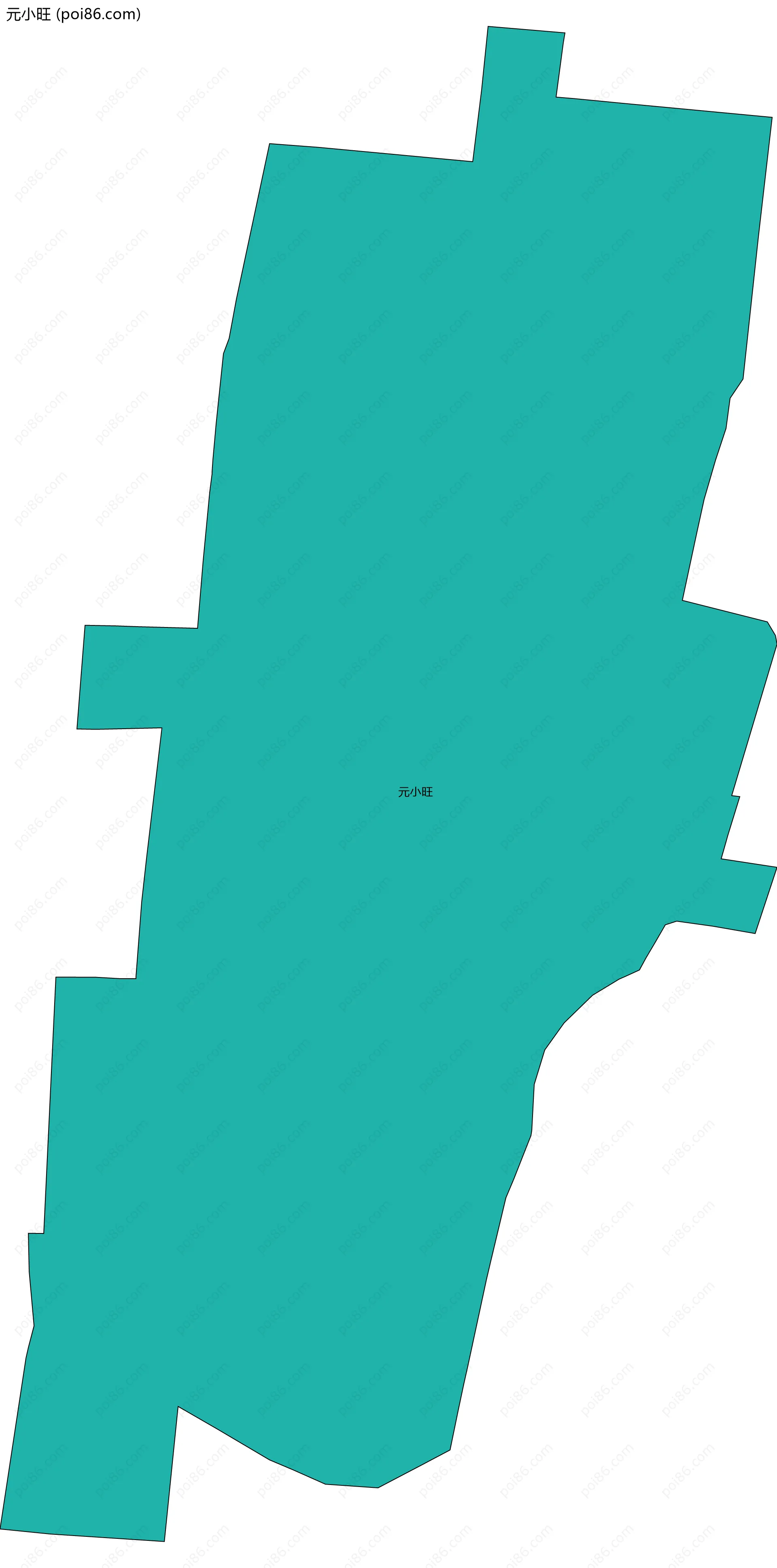 元小旺边界地图