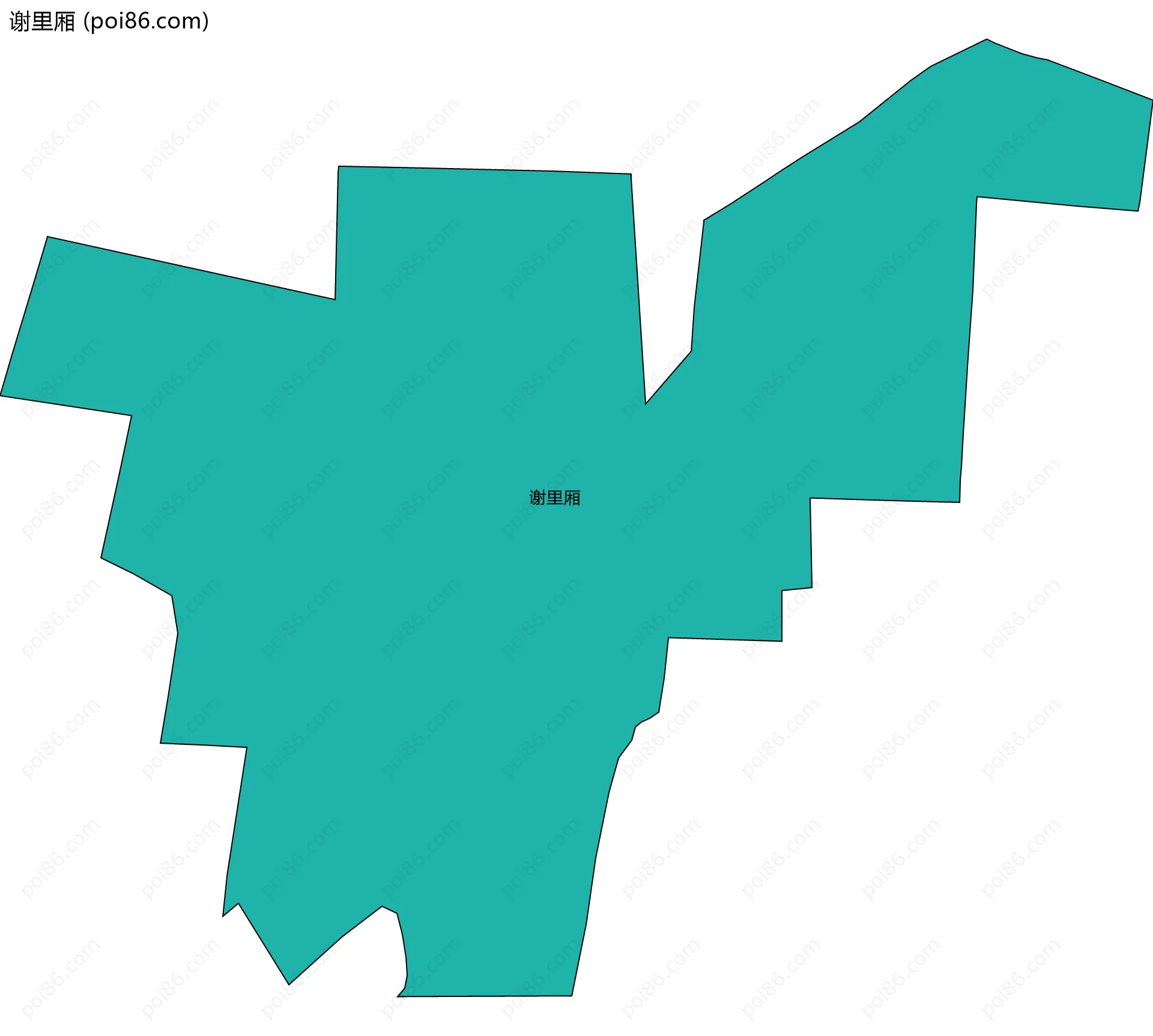 谢里厢边界地图
