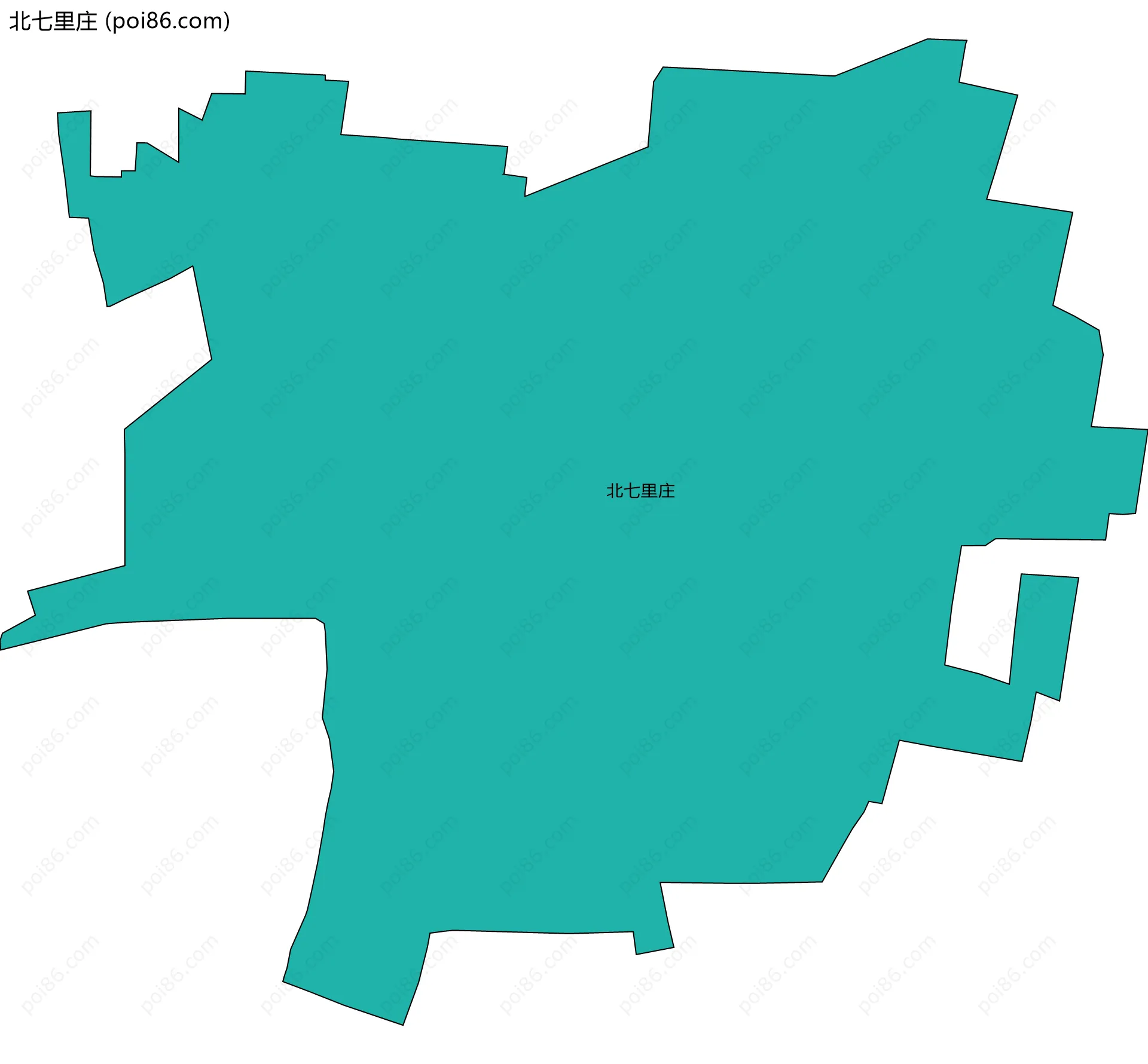 北七里庄边界地图