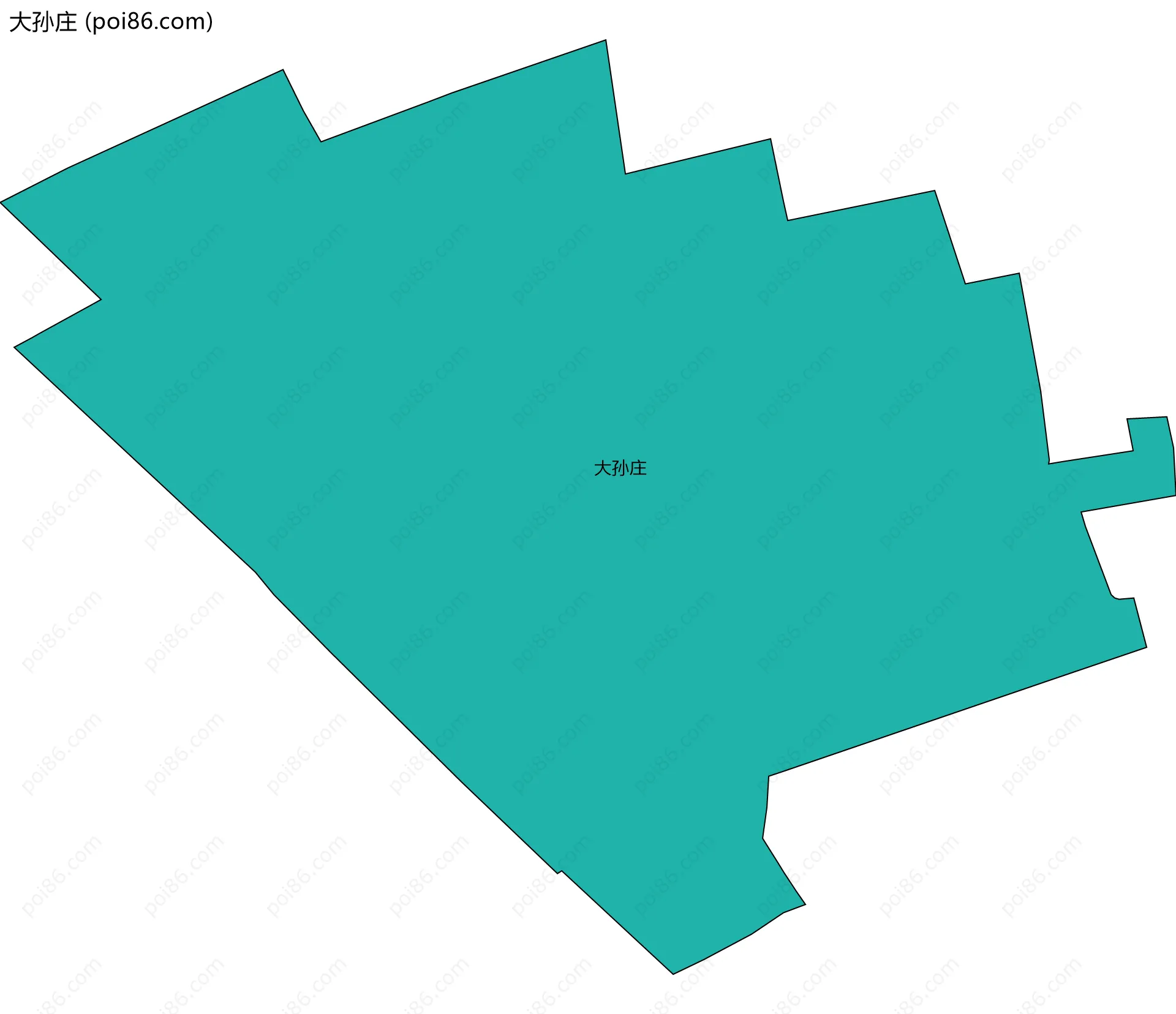大孙庄边界地图
