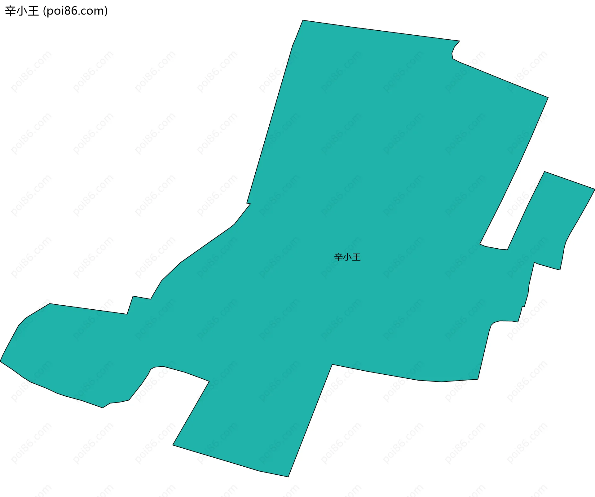 辛小王边界地图