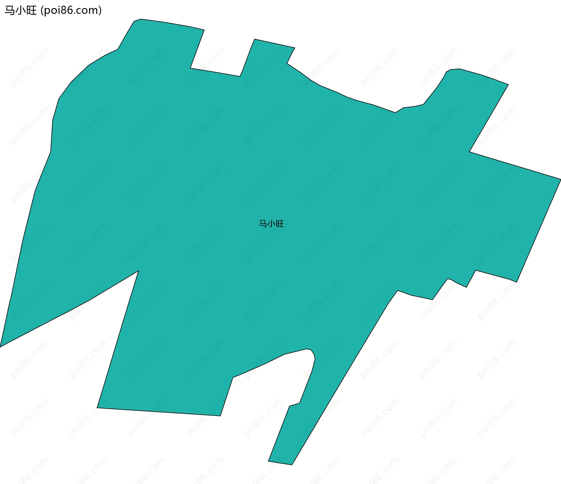 马小旺边界地图