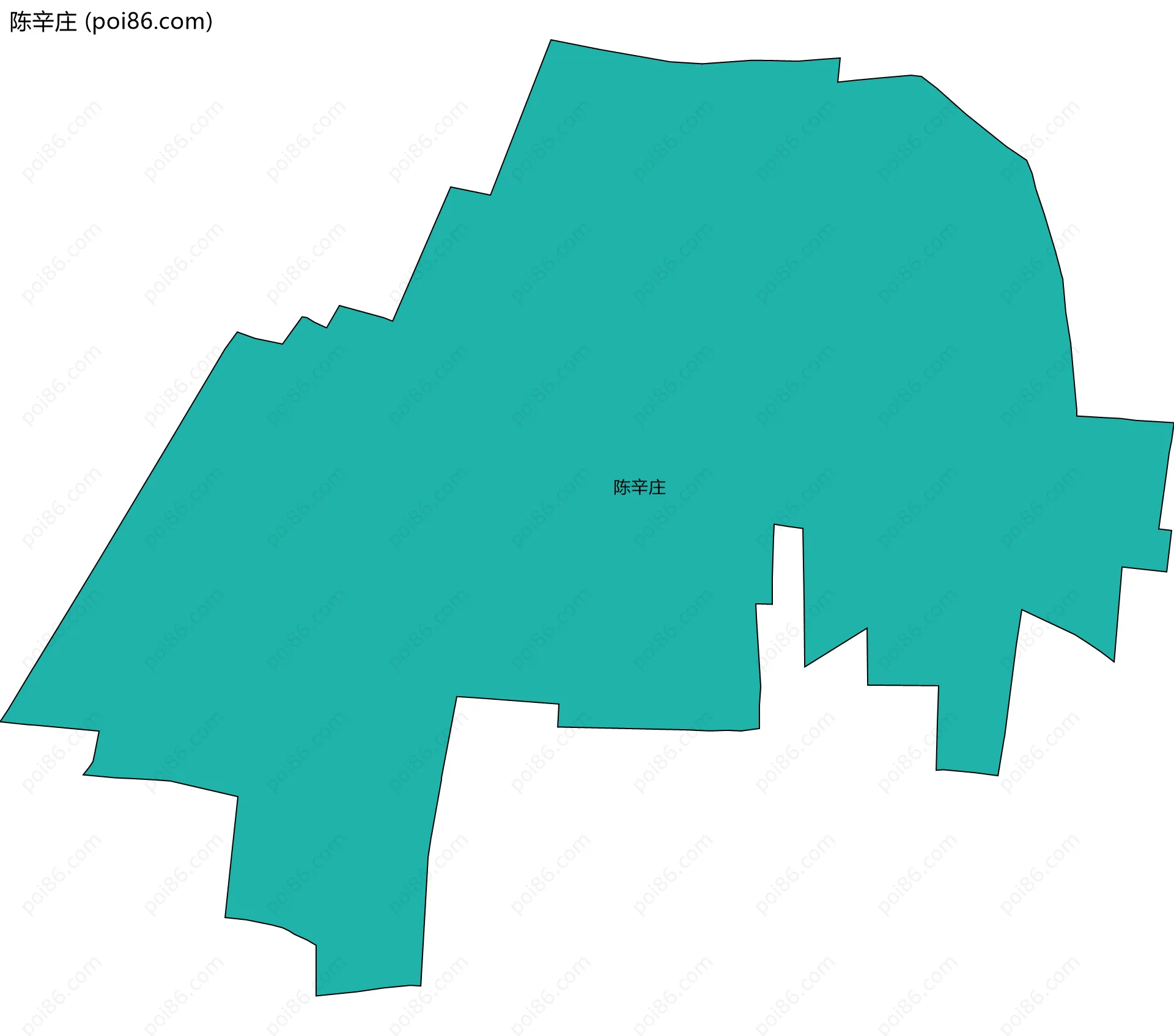 陈辛庄边界地图