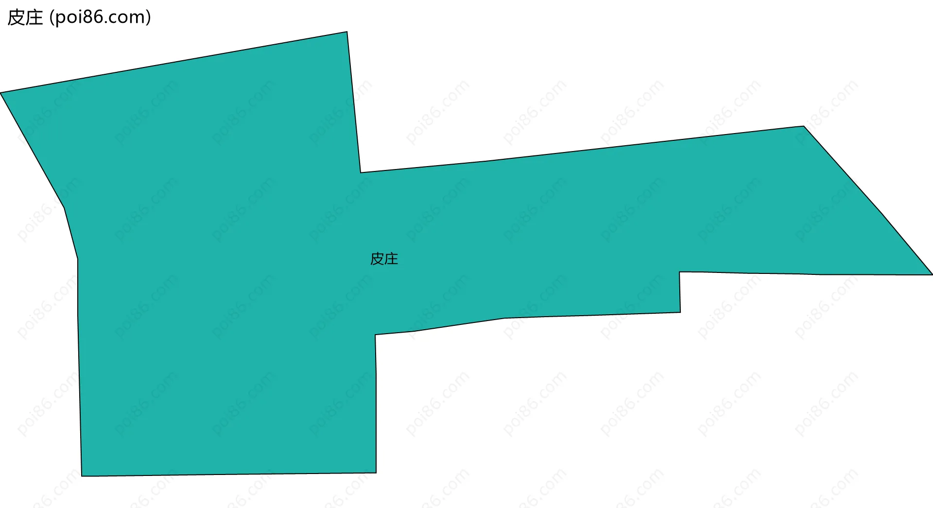 皮庄边界地图