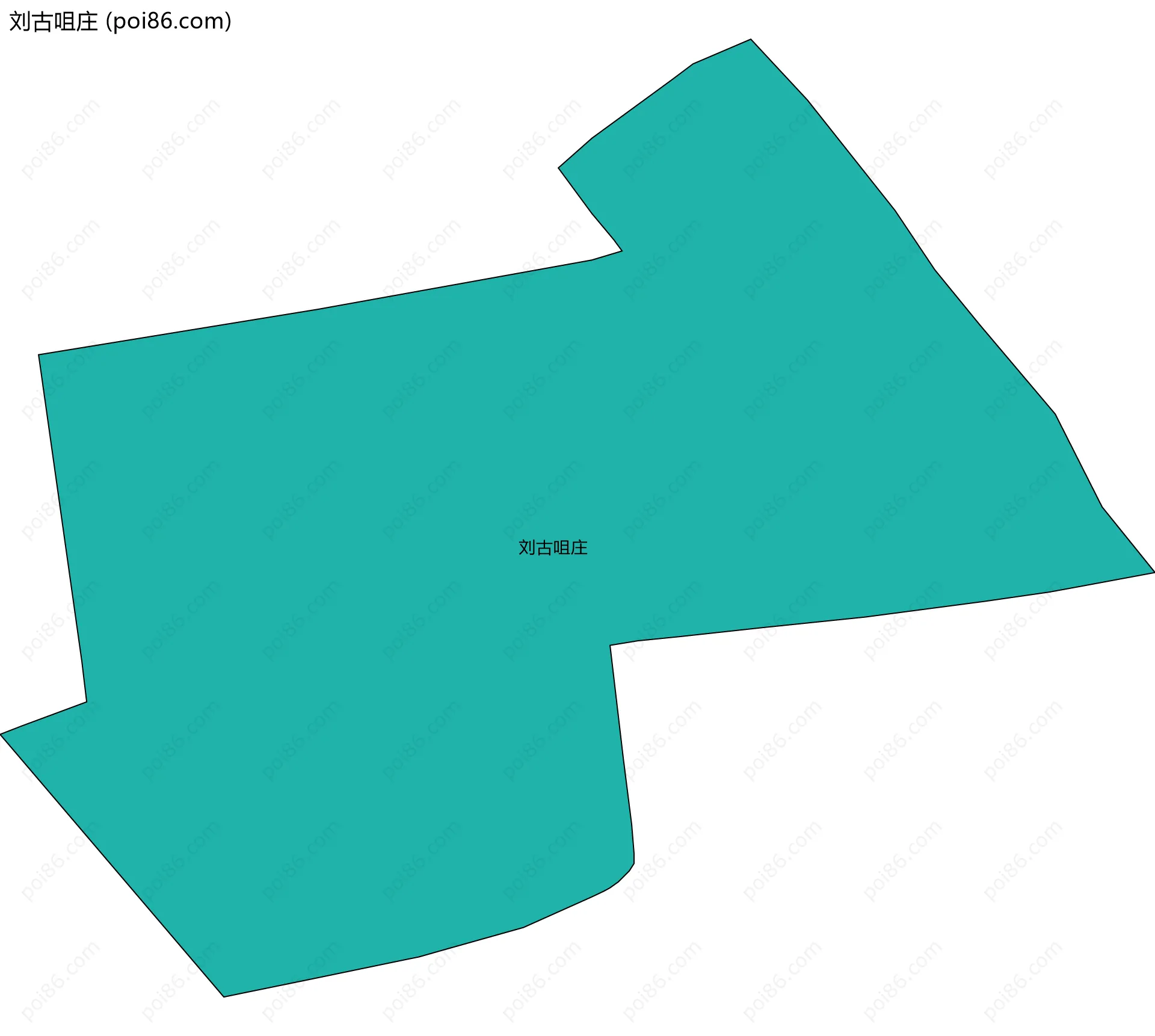 刘古咀庄边界地图