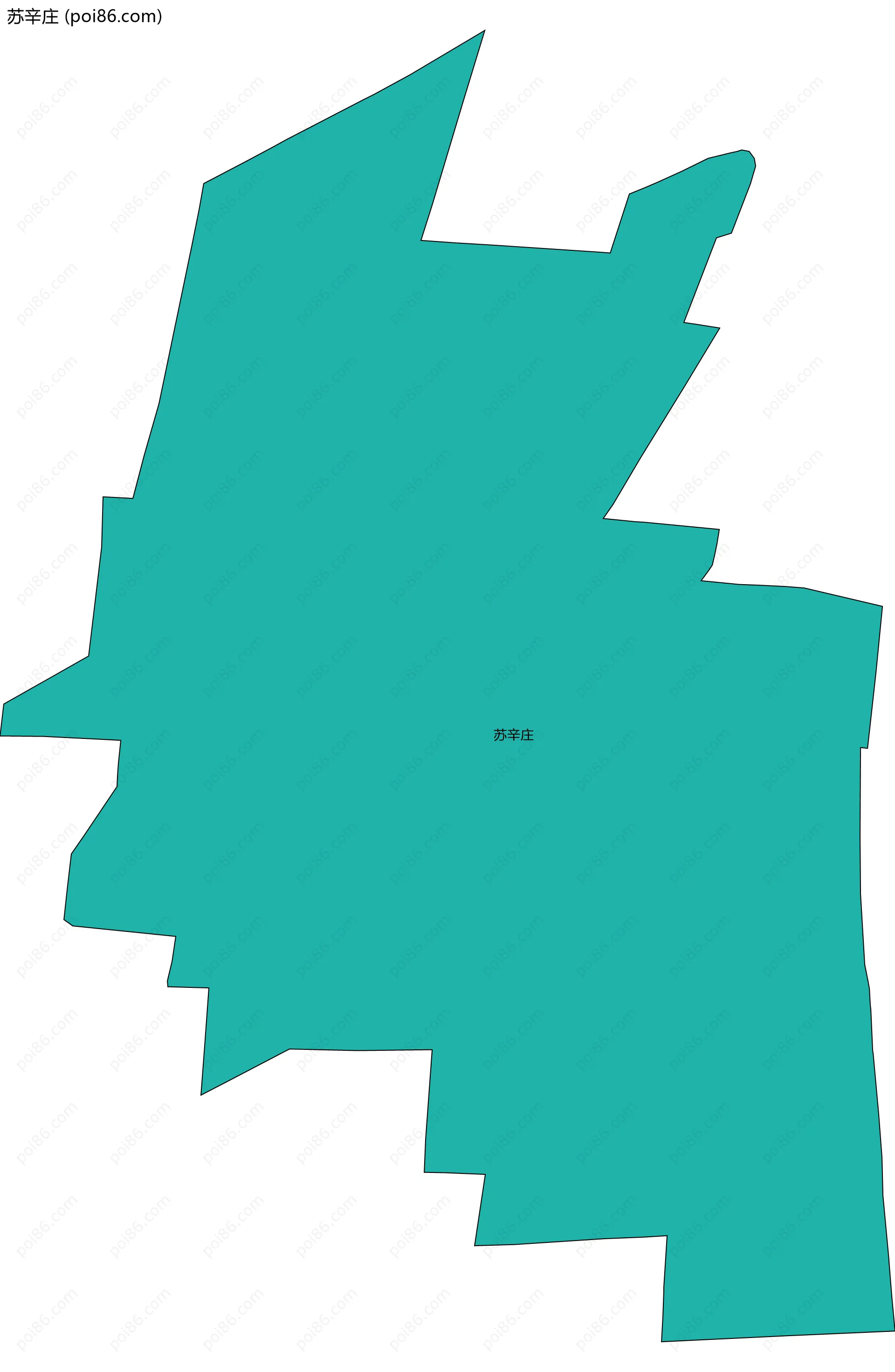 苏辛庄边界地图