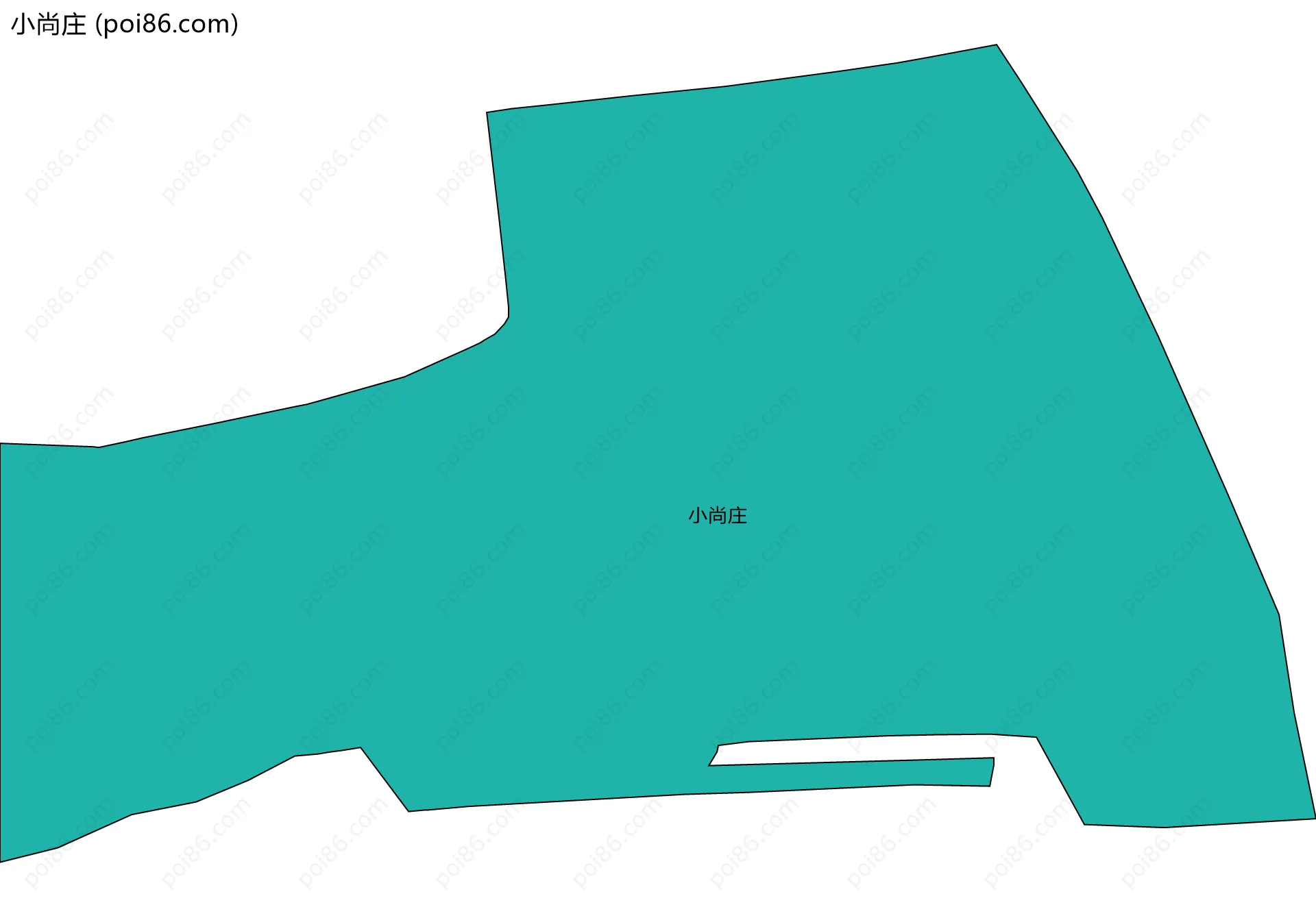 小尚庄边界地图