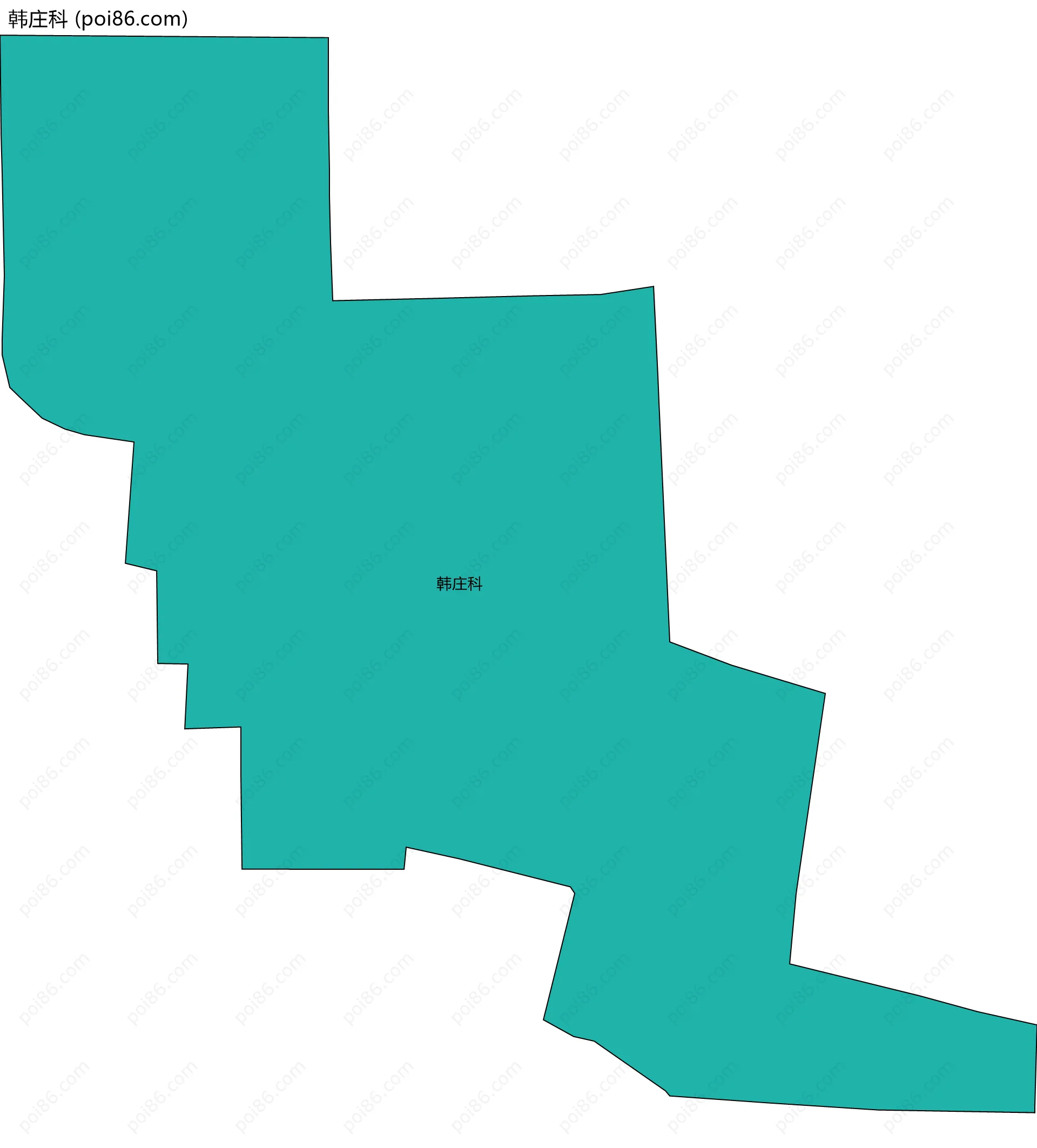 韩庄科边界地图