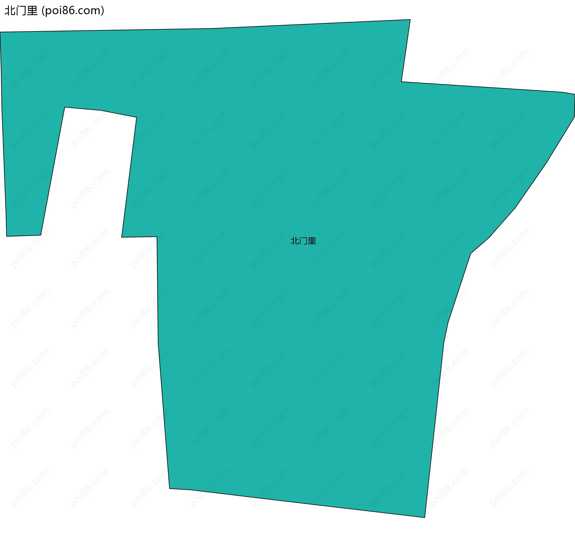 北门里边界地图