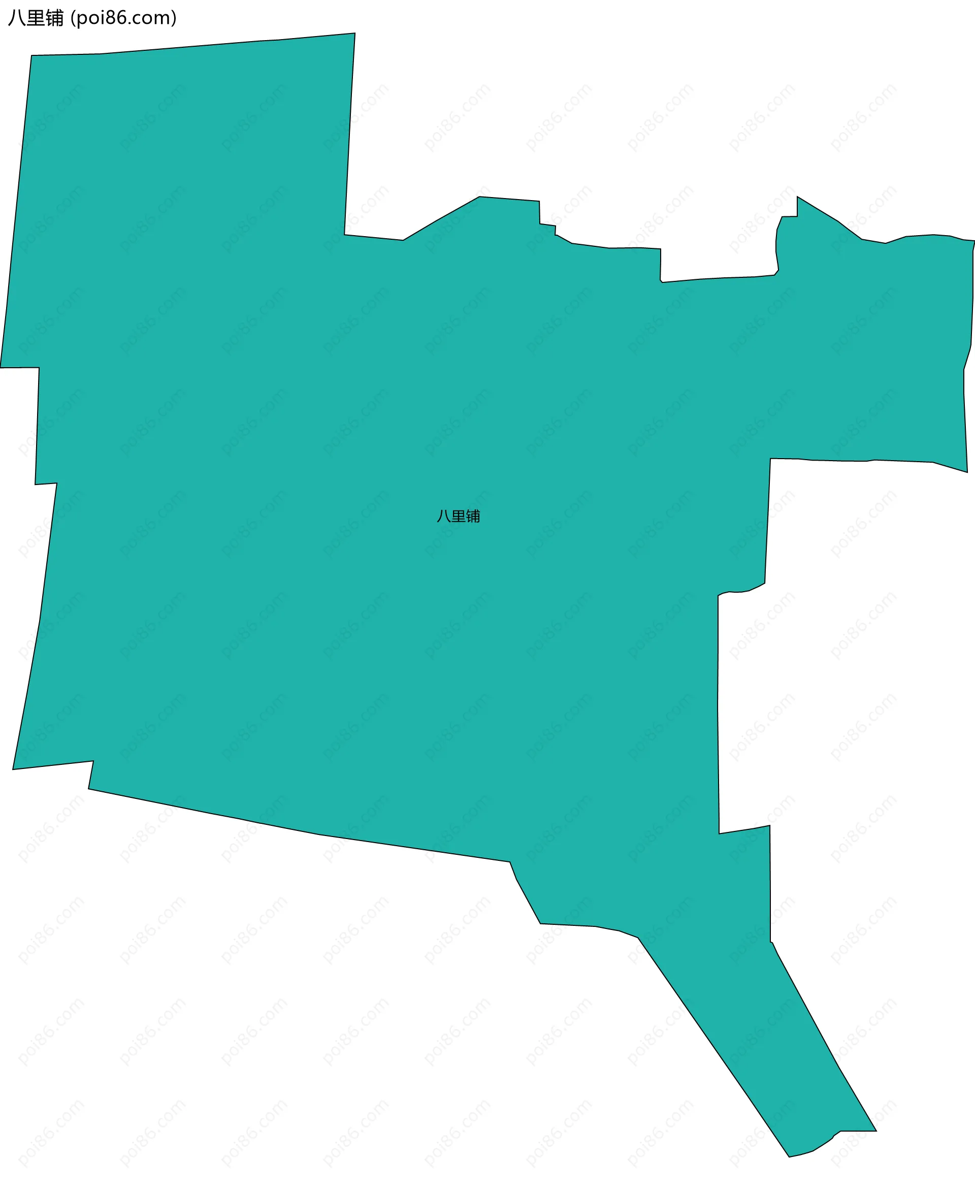 八里铺边界地图