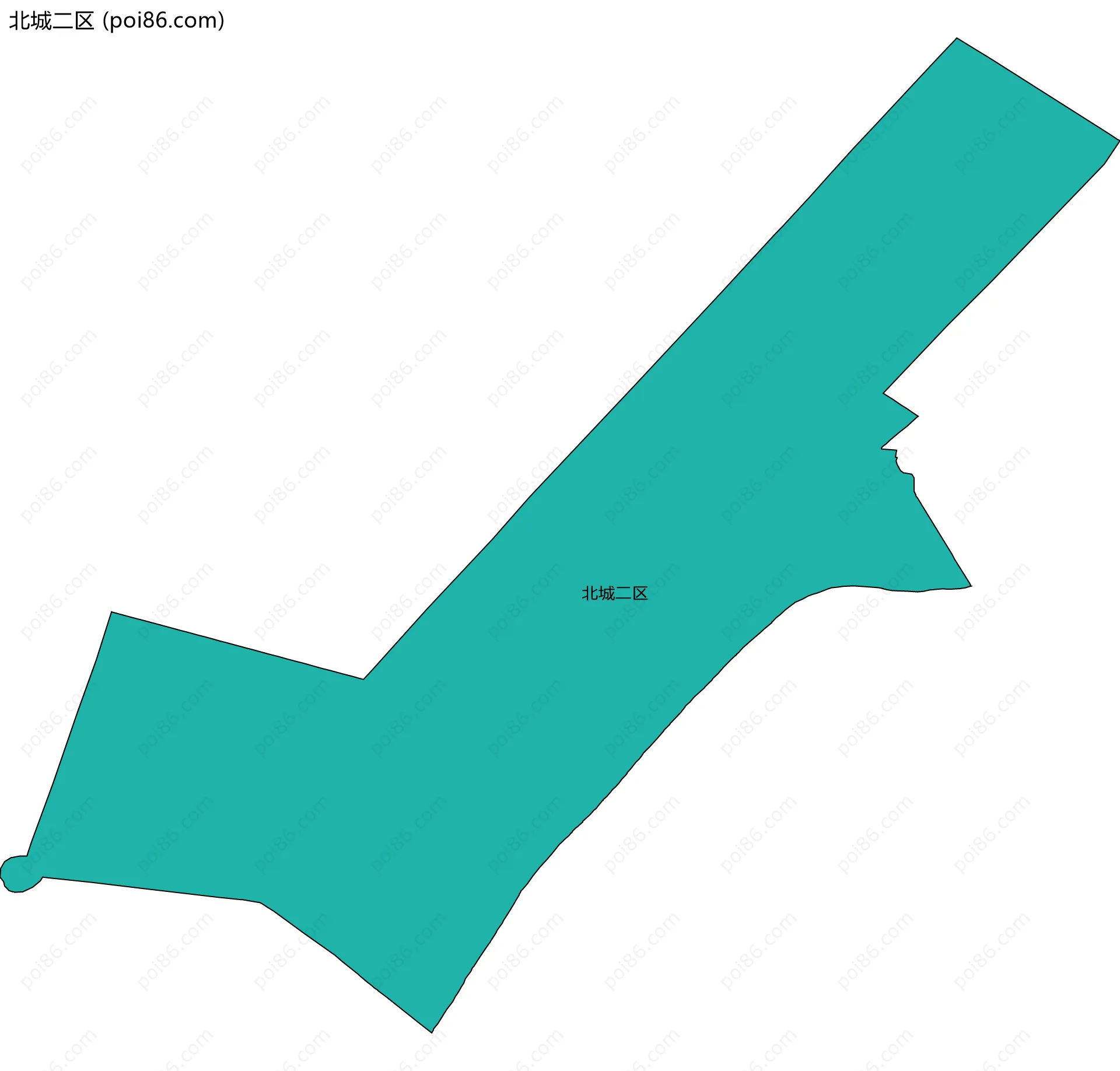 北城二区边界地图