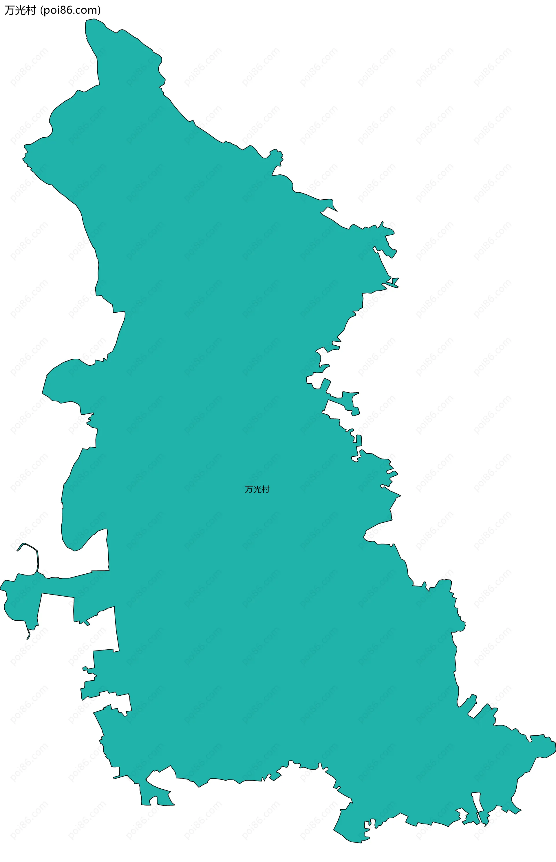 万光村边界地图