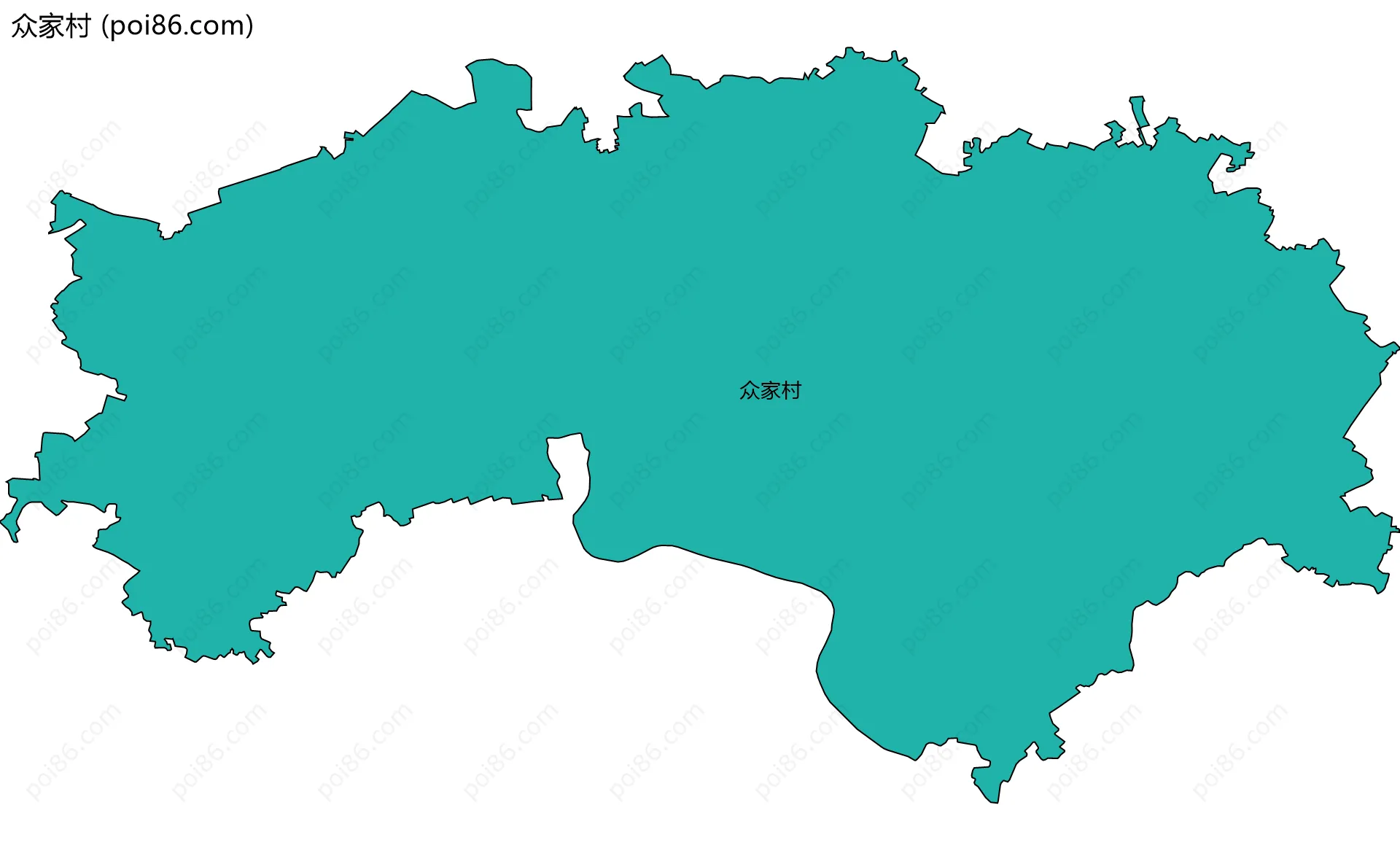 众家村边界地图