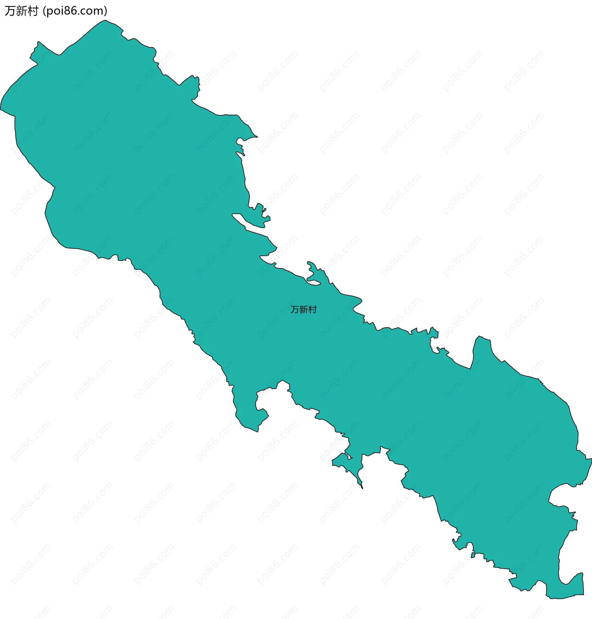 万新村边界地图