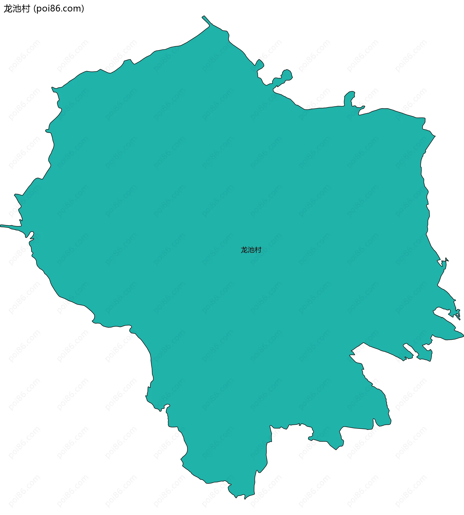 龙池村边界地图