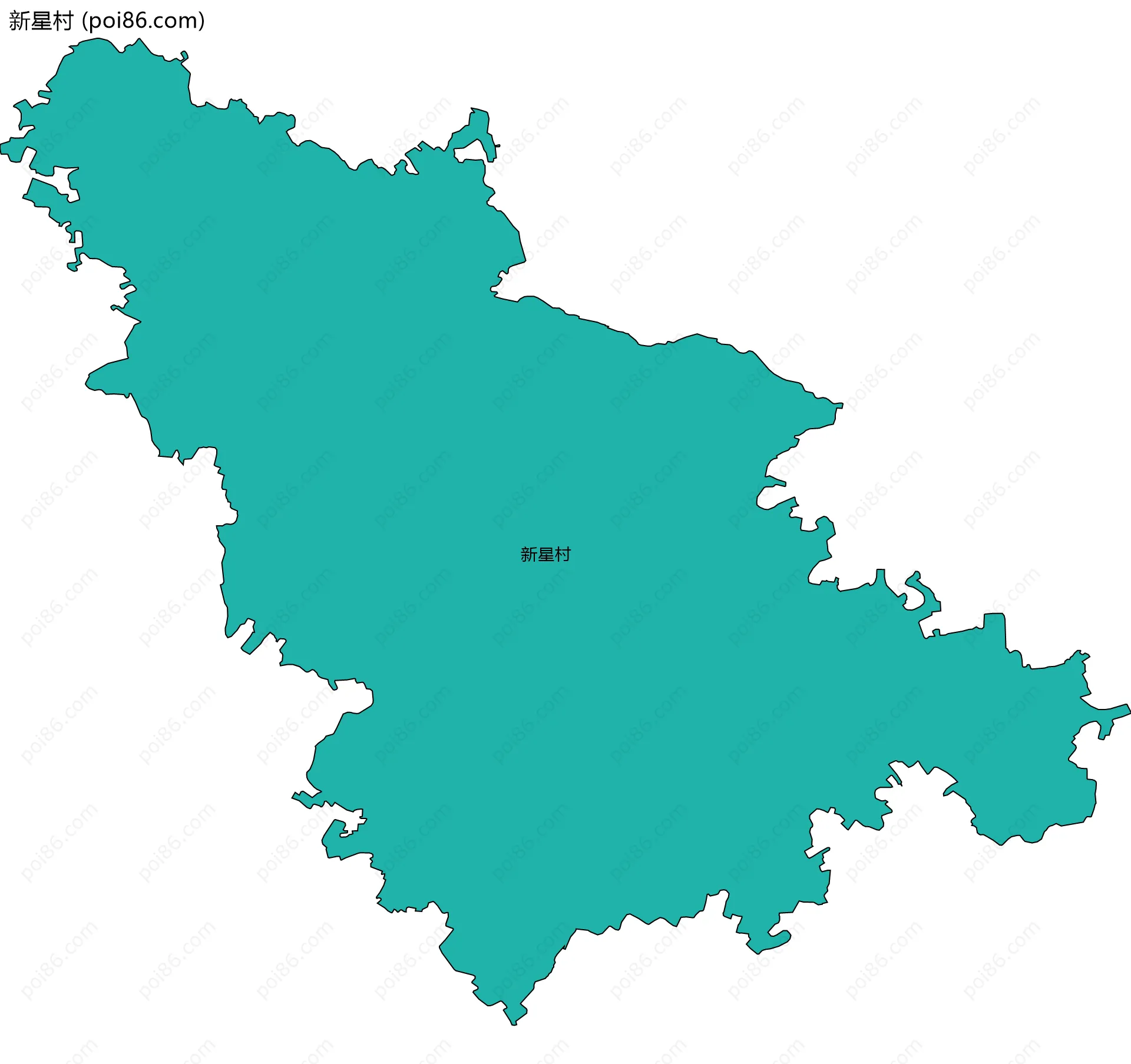 新星村边界地图