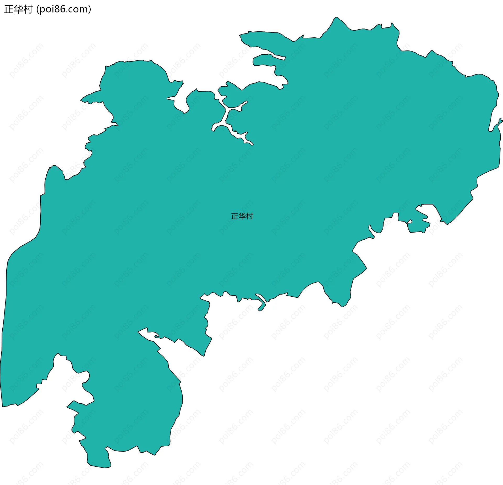 正华村边界地图