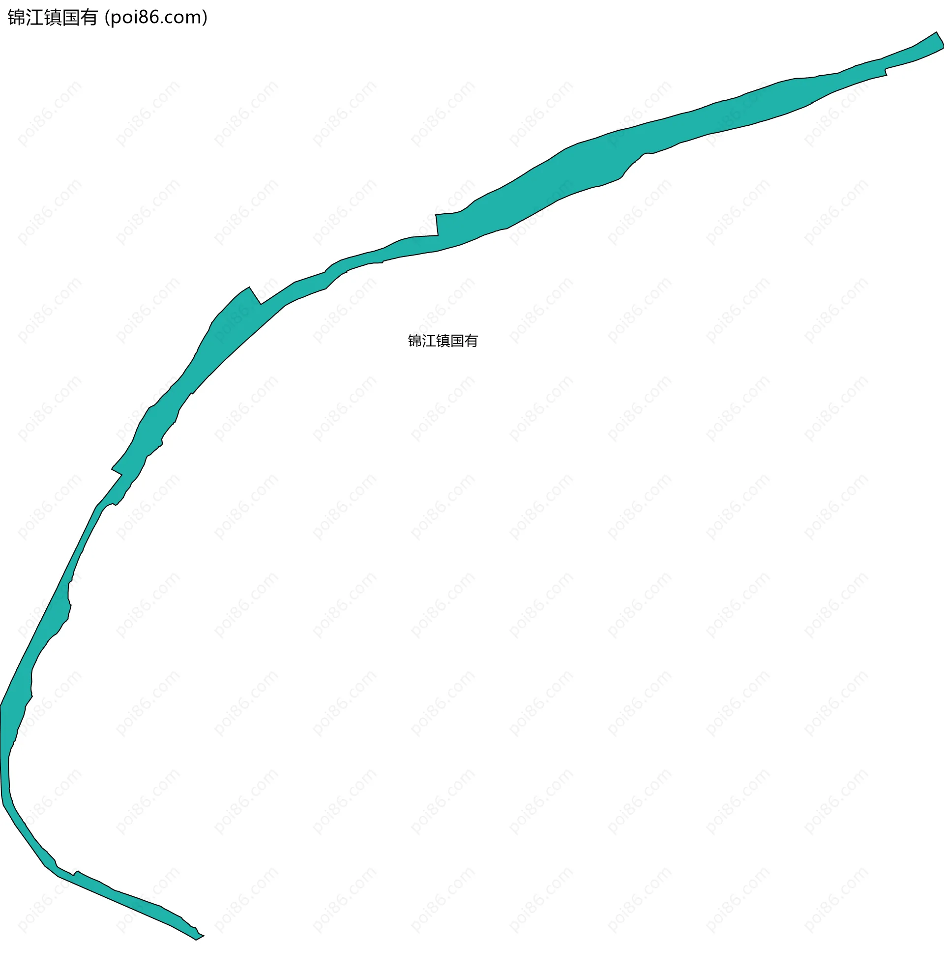 锦江镇国有边界地图