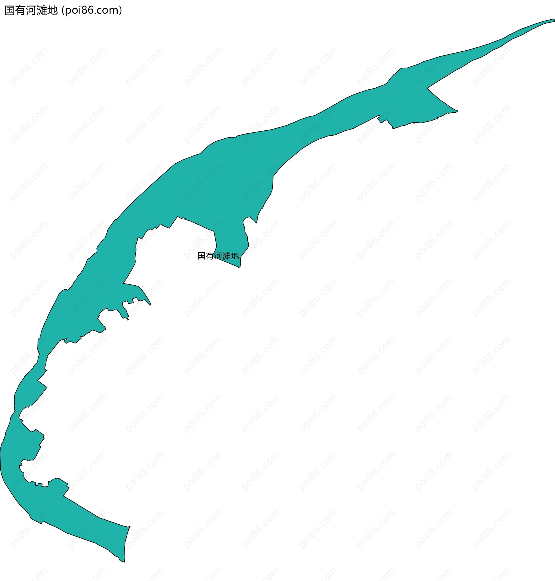 国有河滩地边界地图