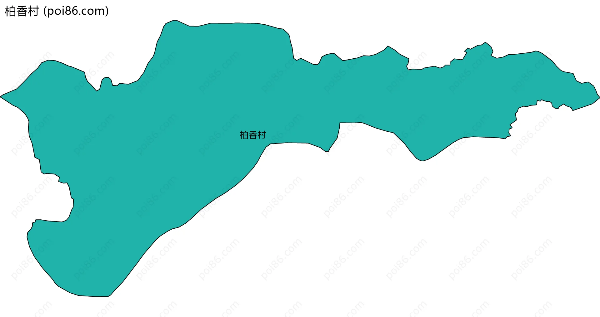 柏香村边界地图
