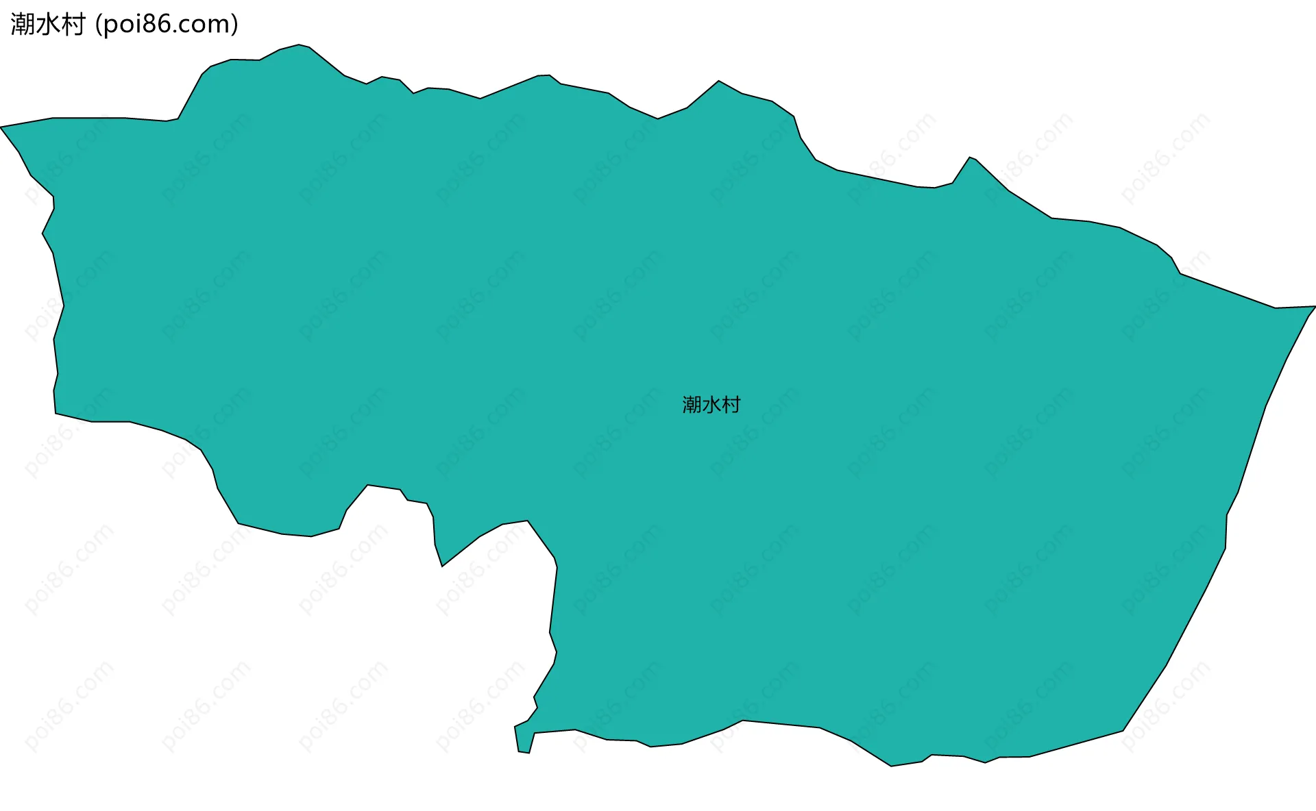 潮水村边界地图