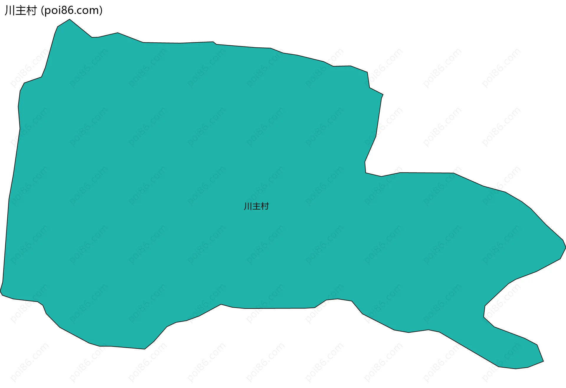 川主村边界地图