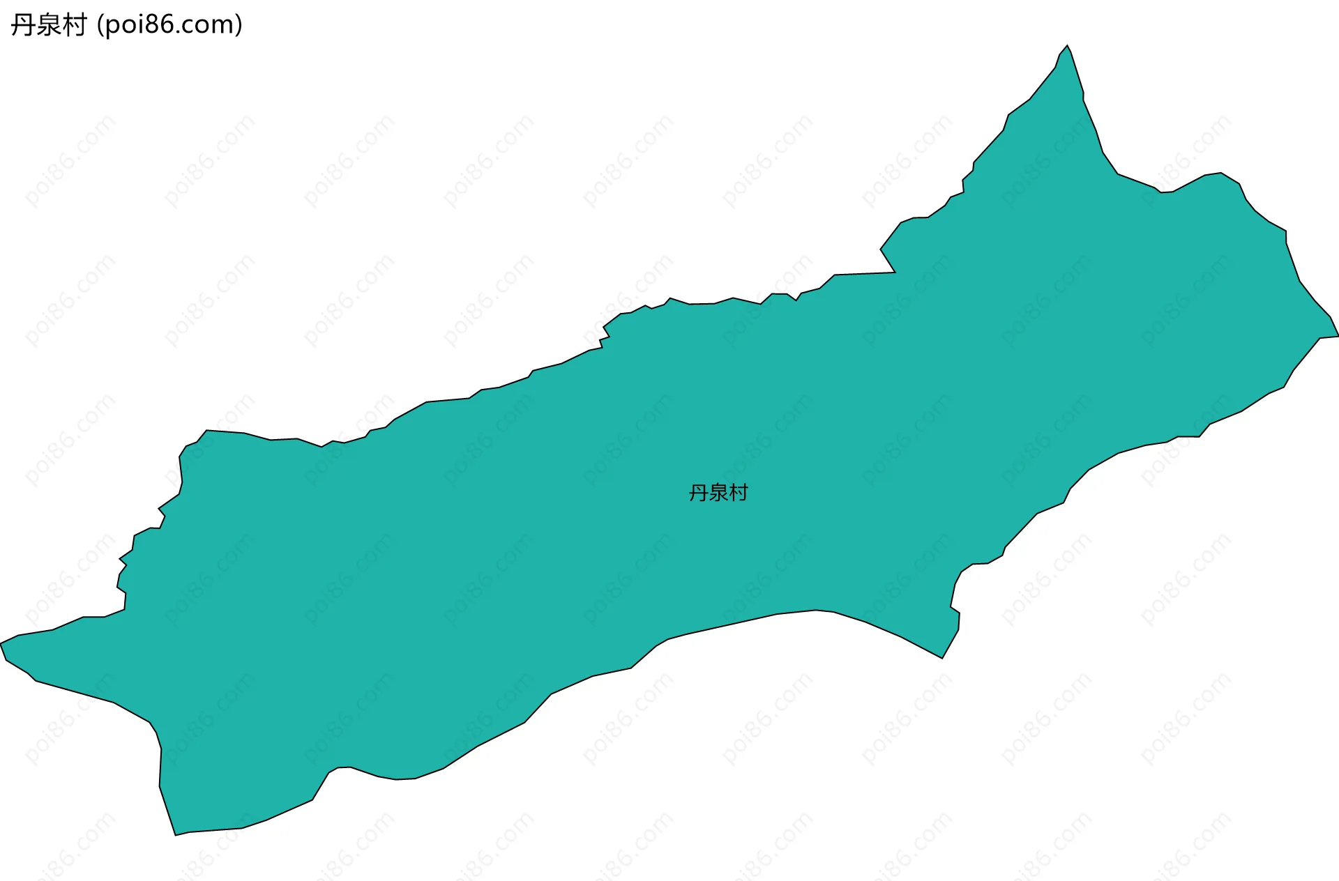 丹泉村边界地图