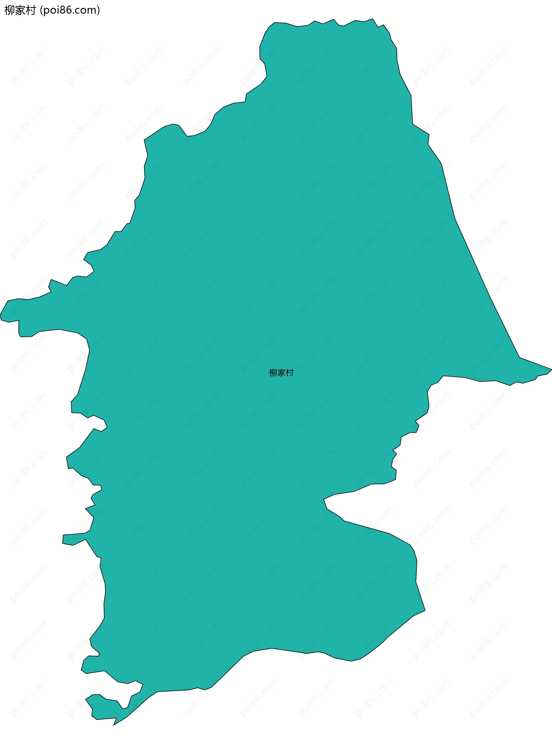 柳家村边界地图