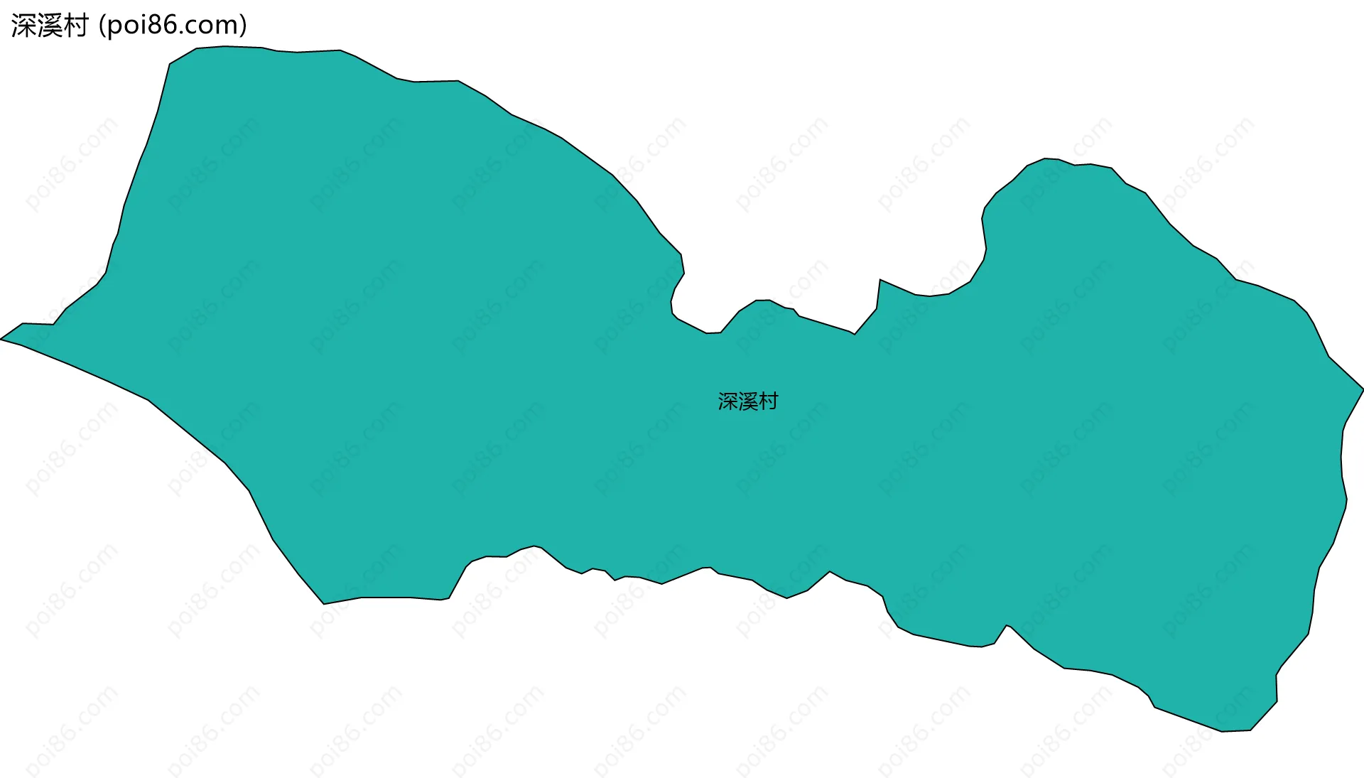 深溪村边界地图