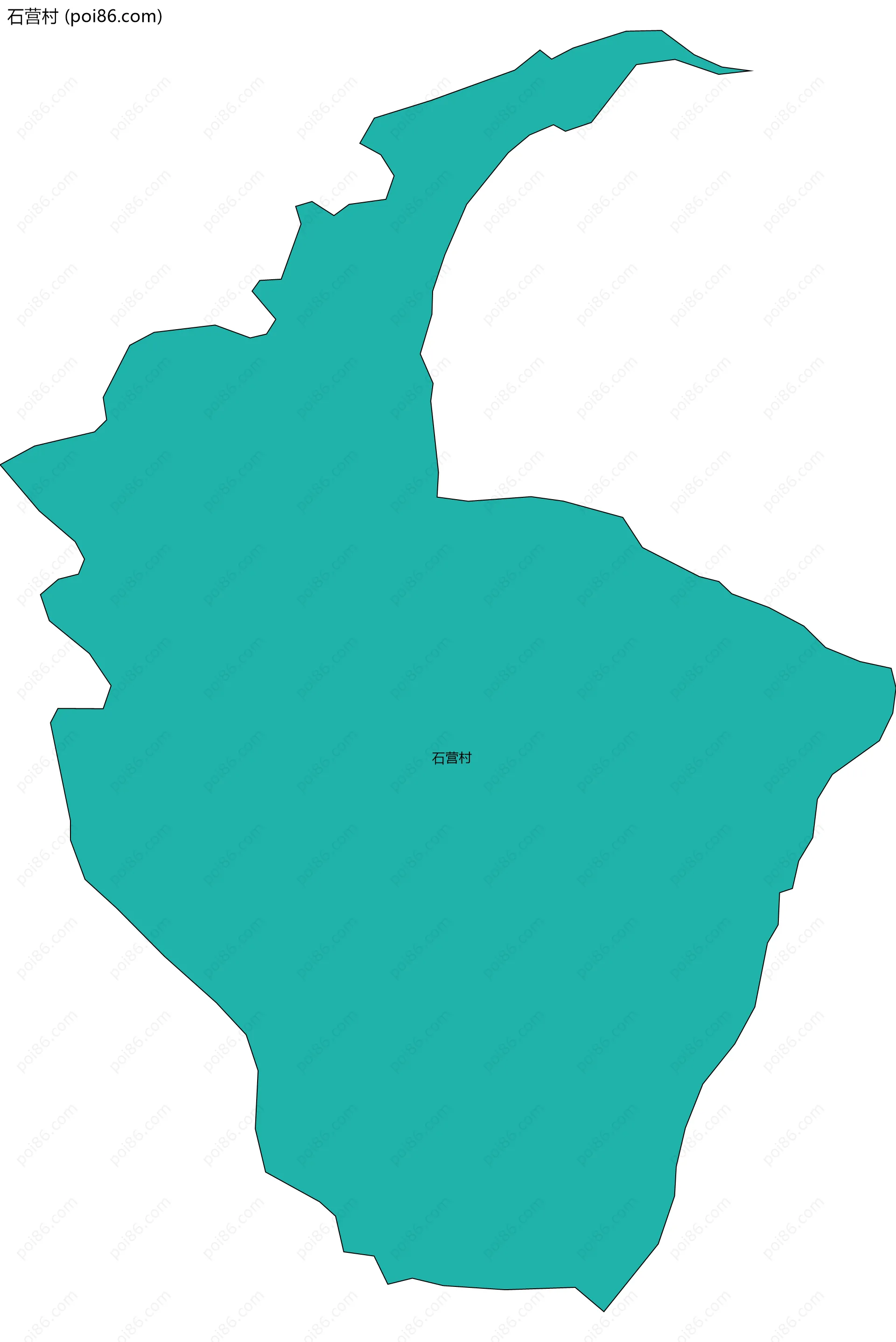 石营村边界地图