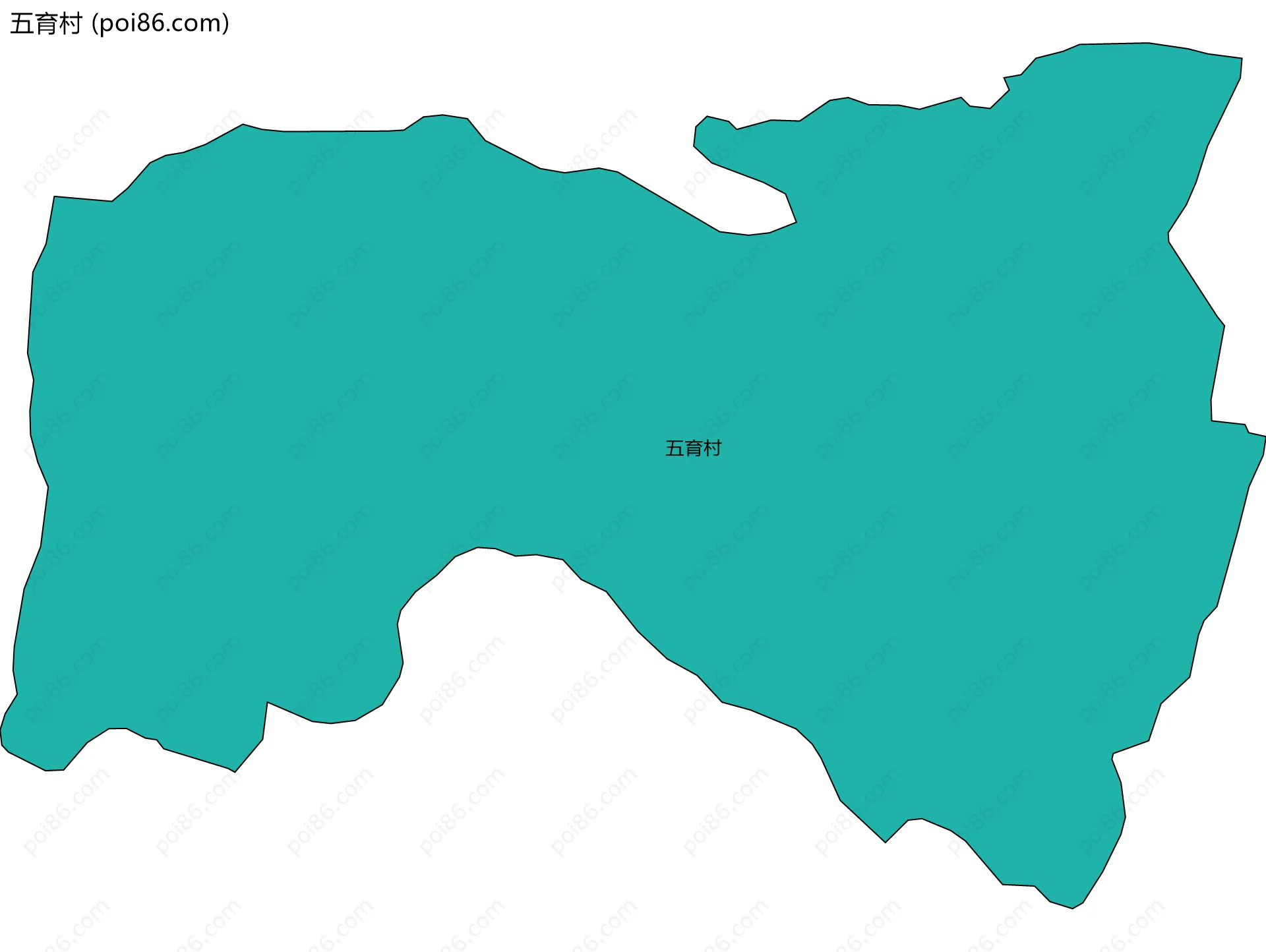 五育村边界地图