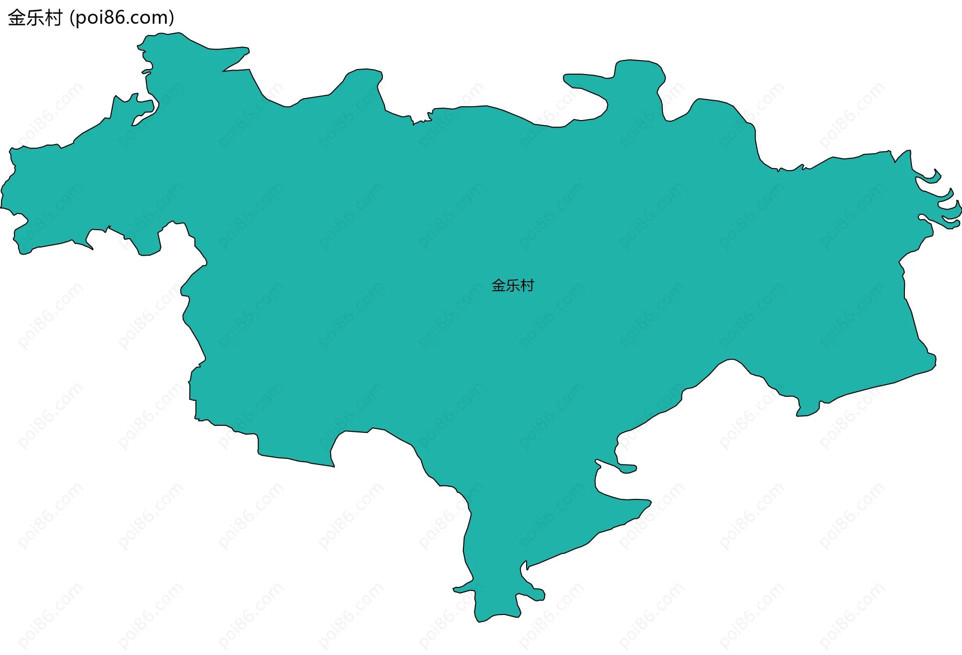 金乐村边界地图