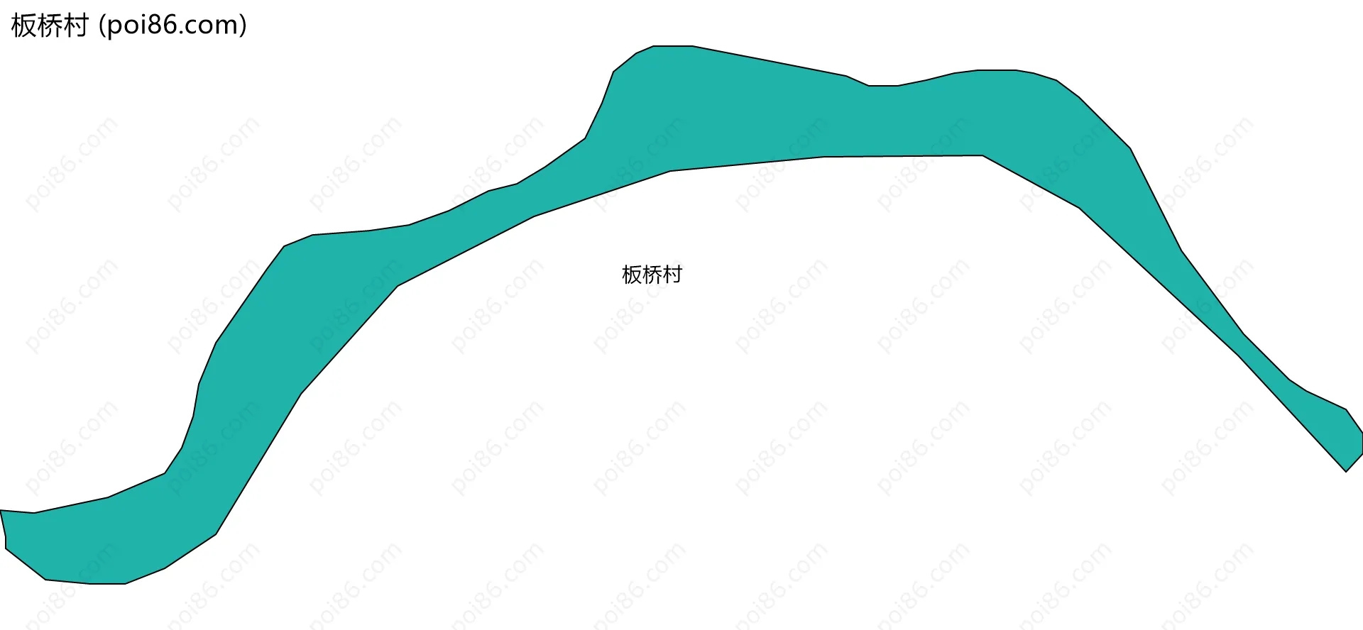 板桥村边界地图
