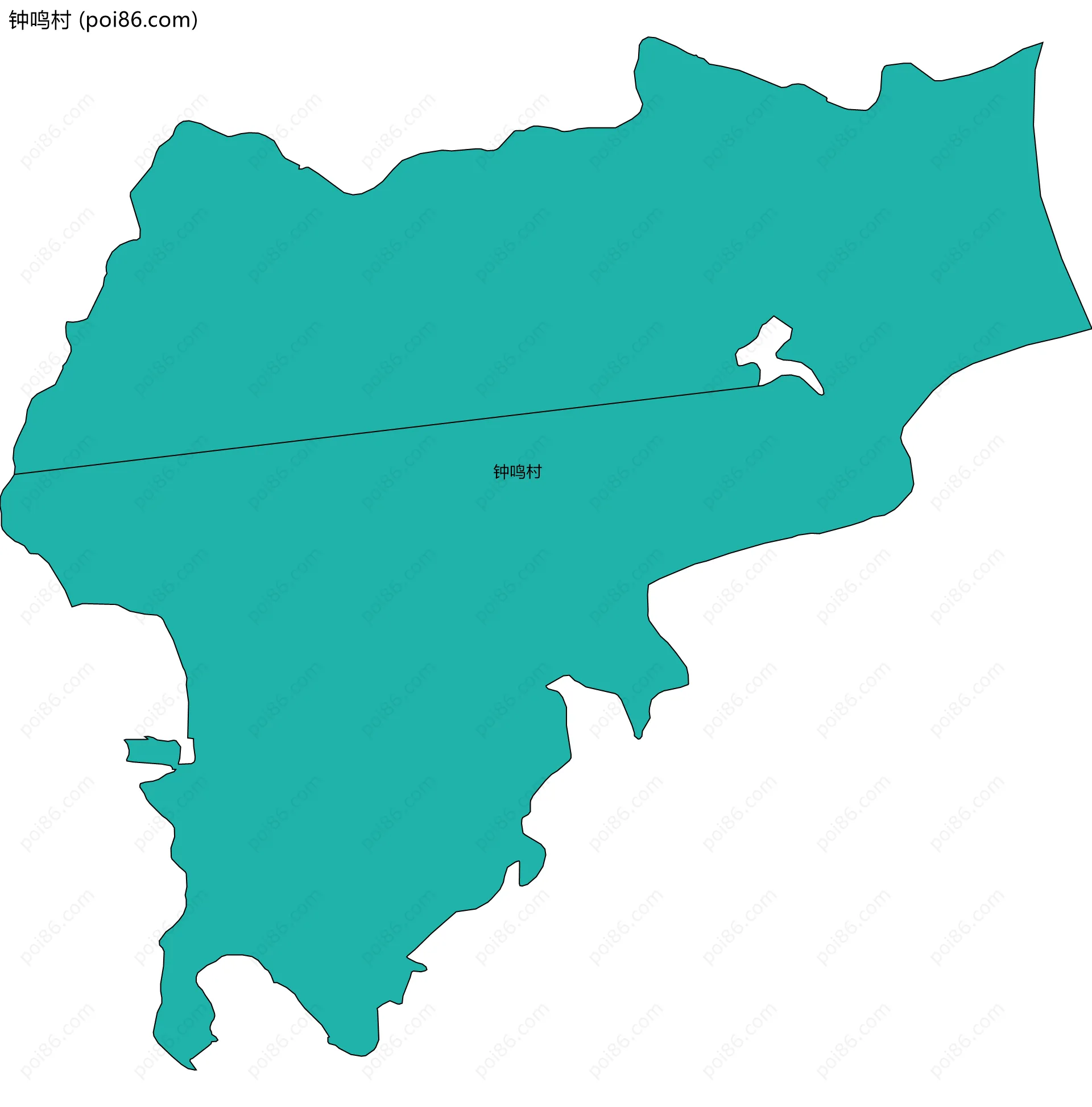 钟鸣村边界地图