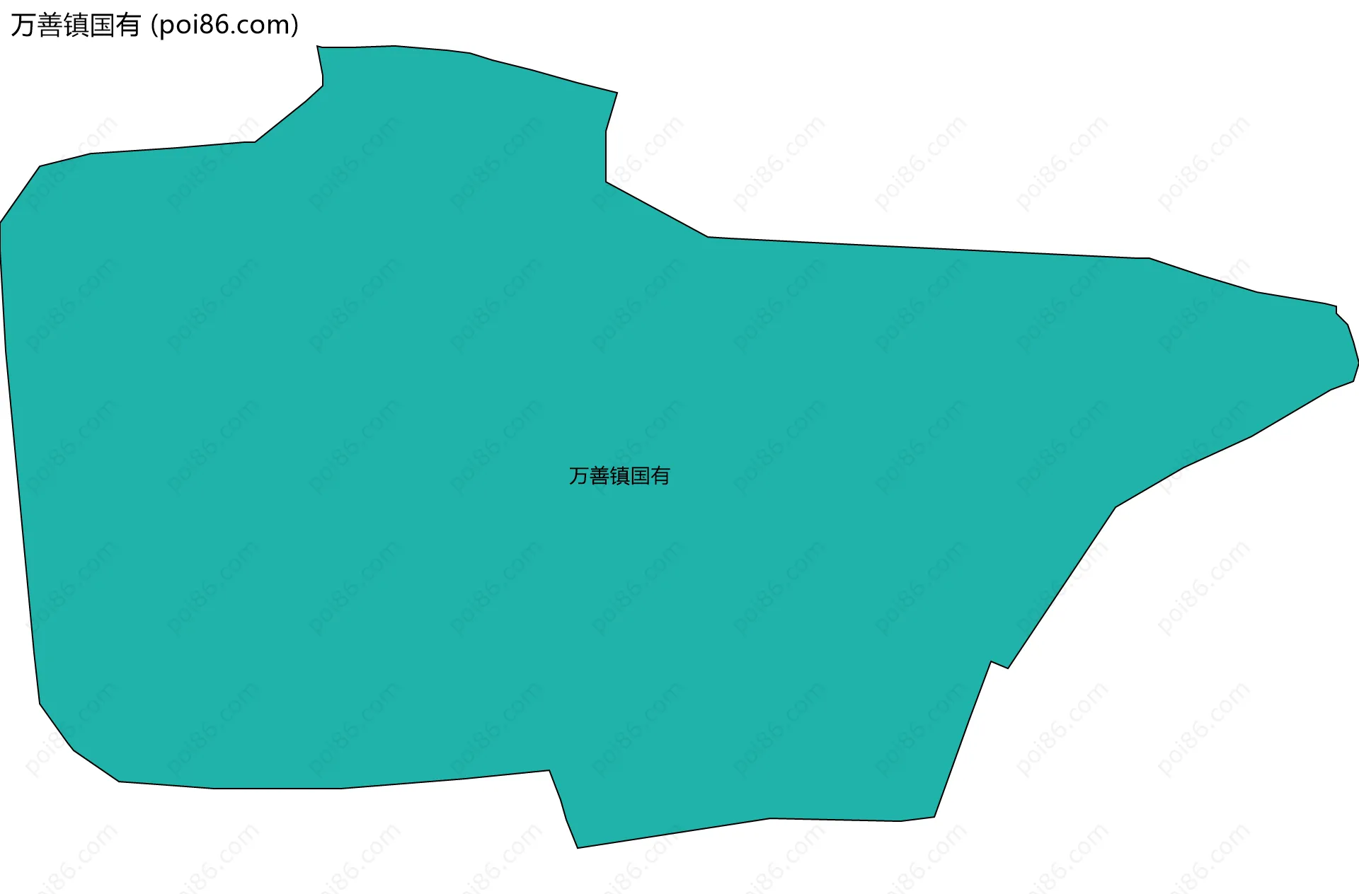 万善镇国有边界地图