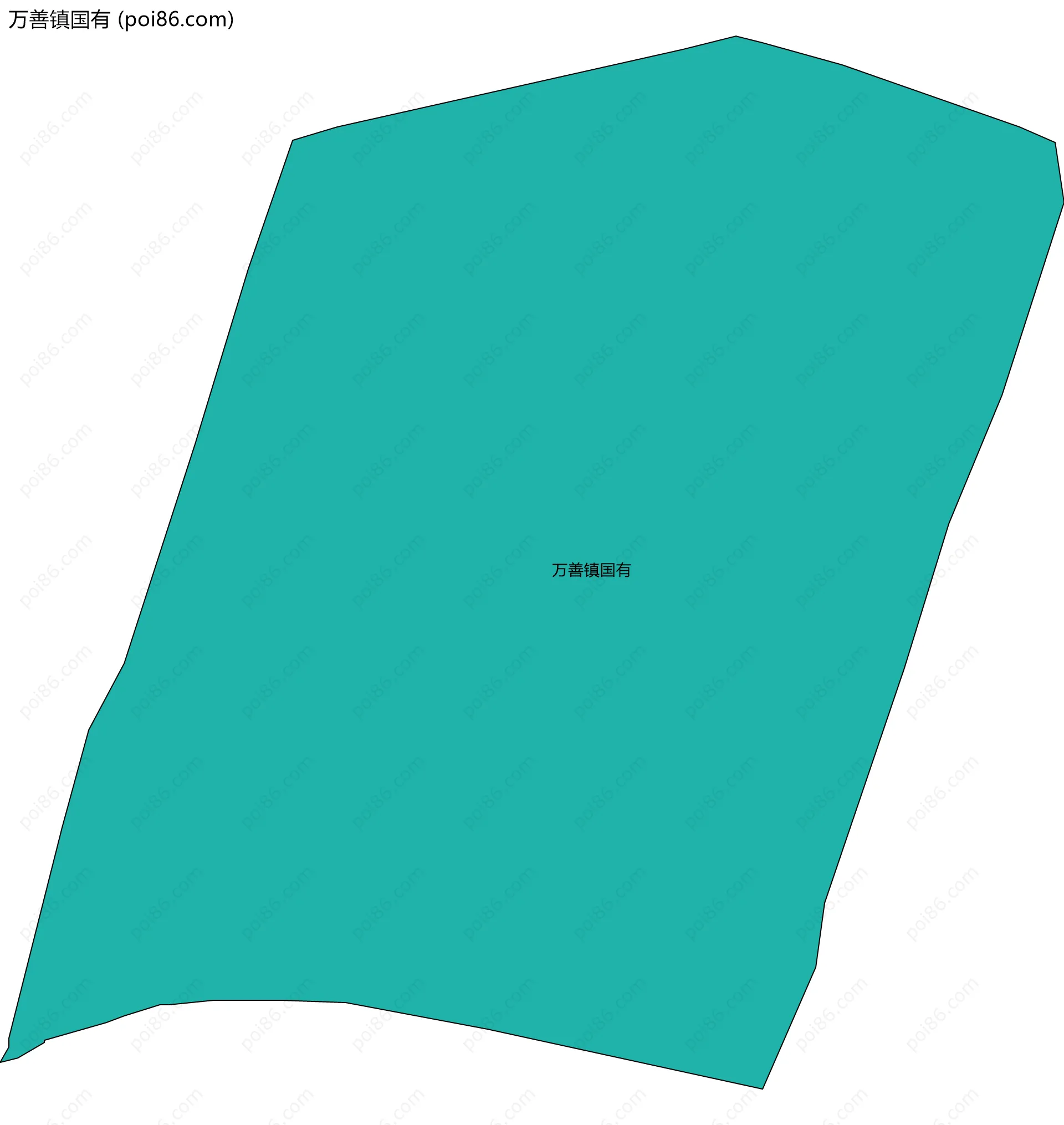 万善镇国有边界地图