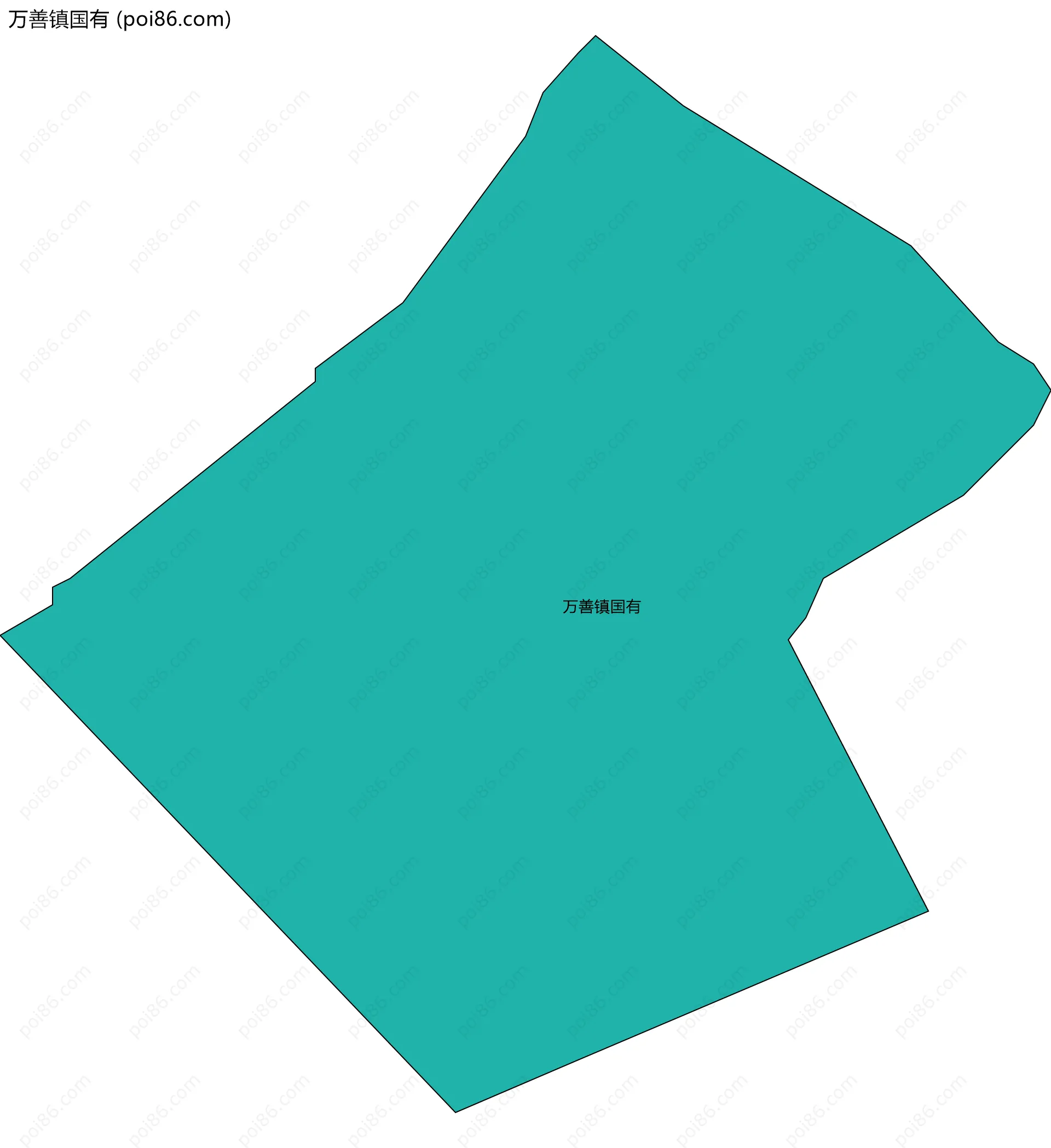 万善镇国有边界地图