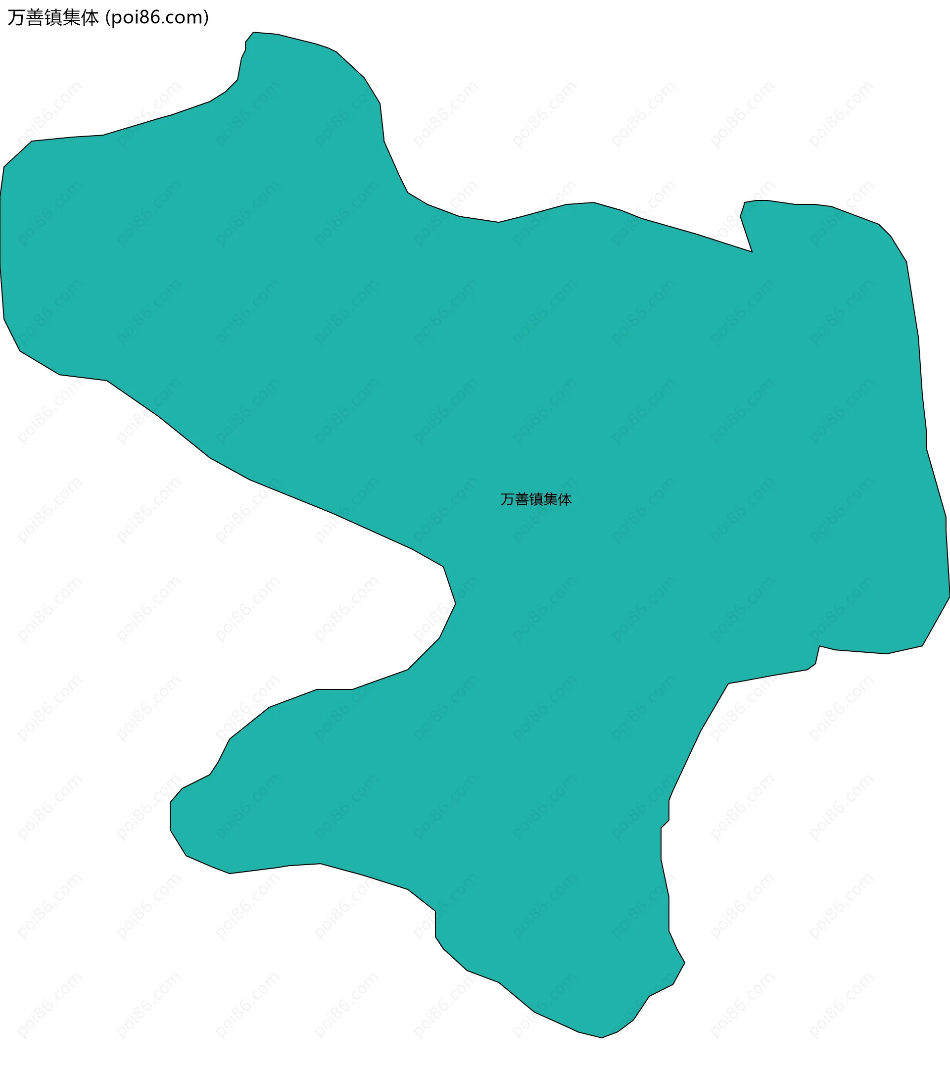 万善镇集体边界地图