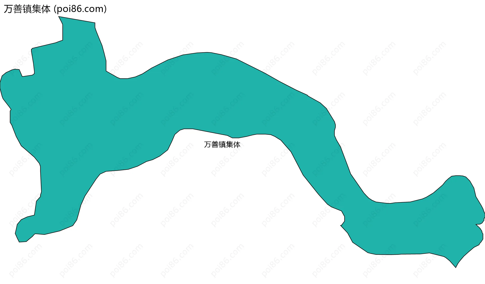 万善镇集体边界地图