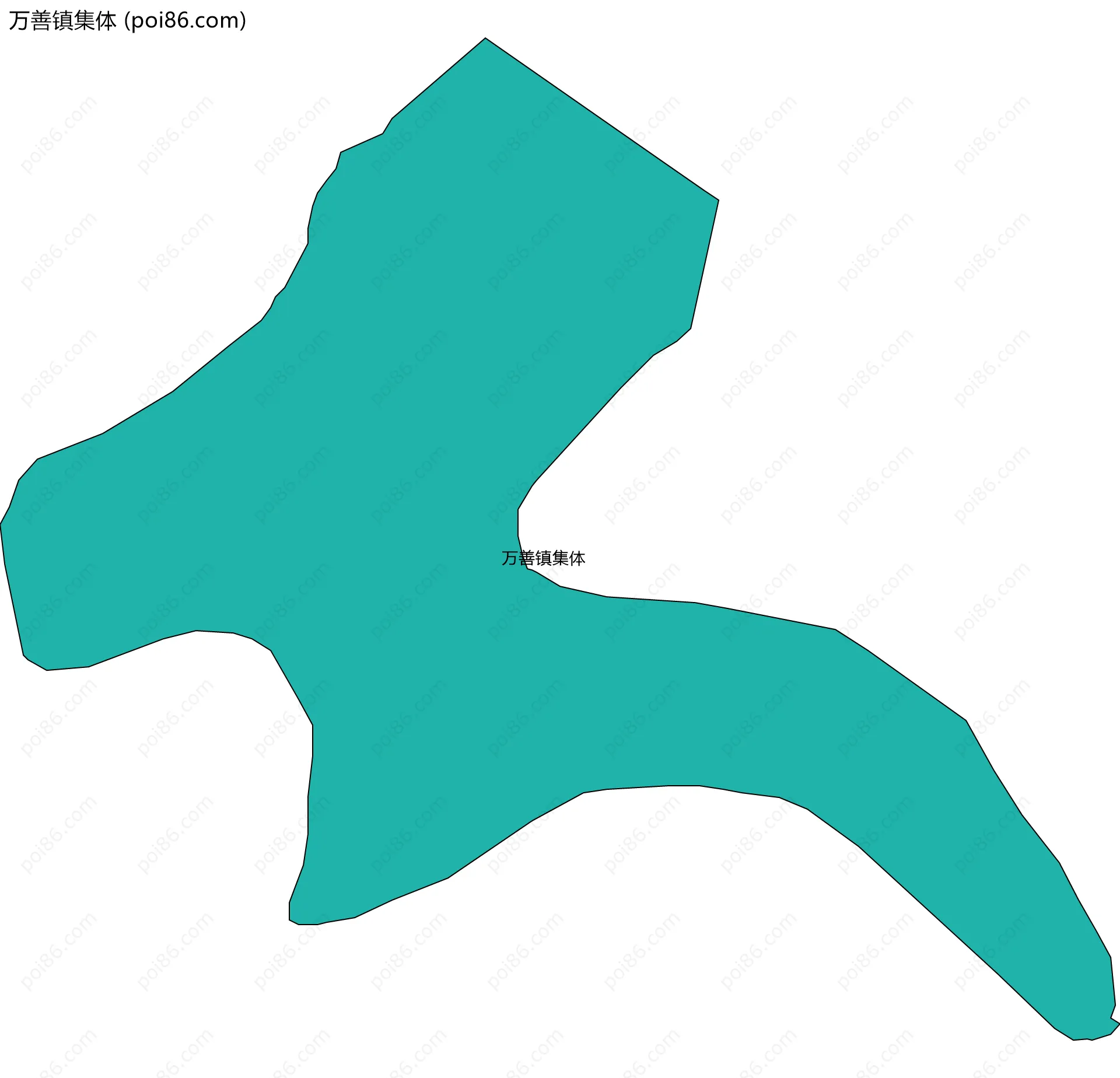 万善镇集体边界地图