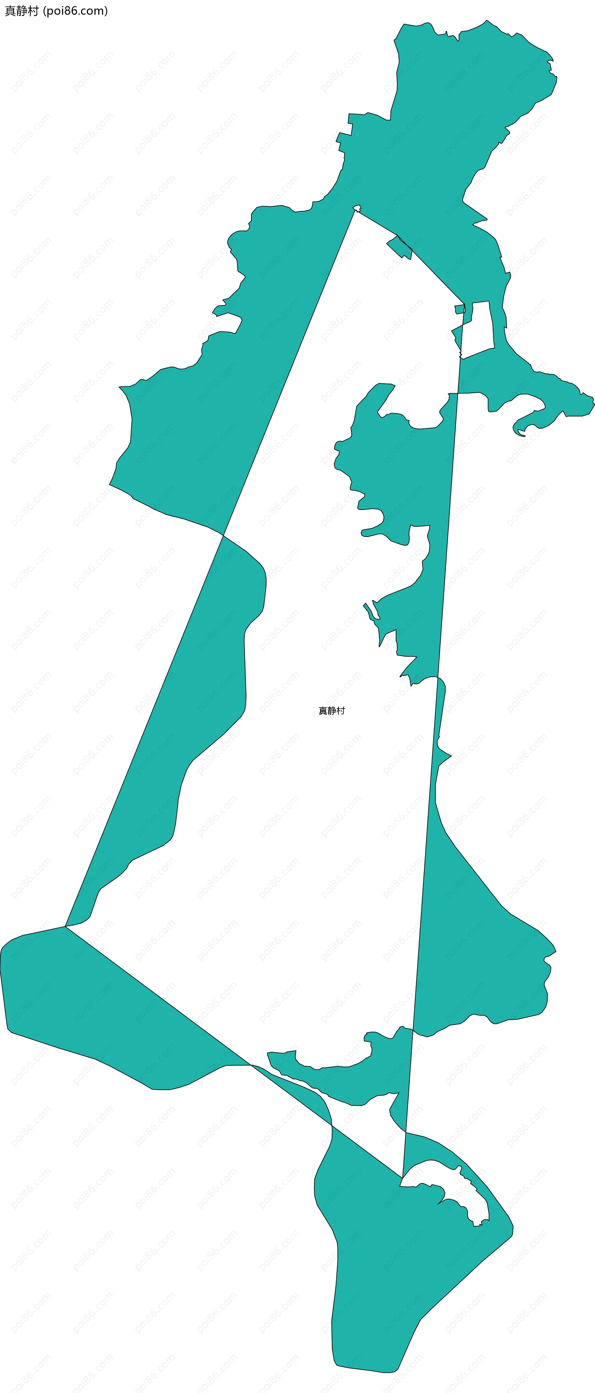 真静村边界地图