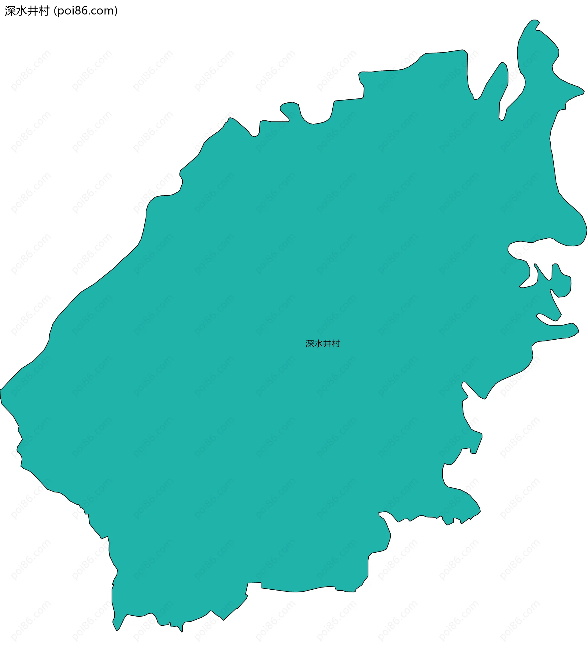 深水井村边界地图