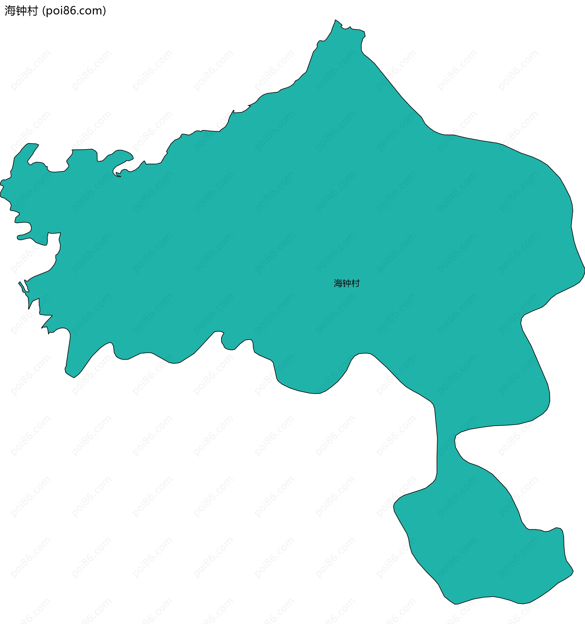 海钟村边界地图